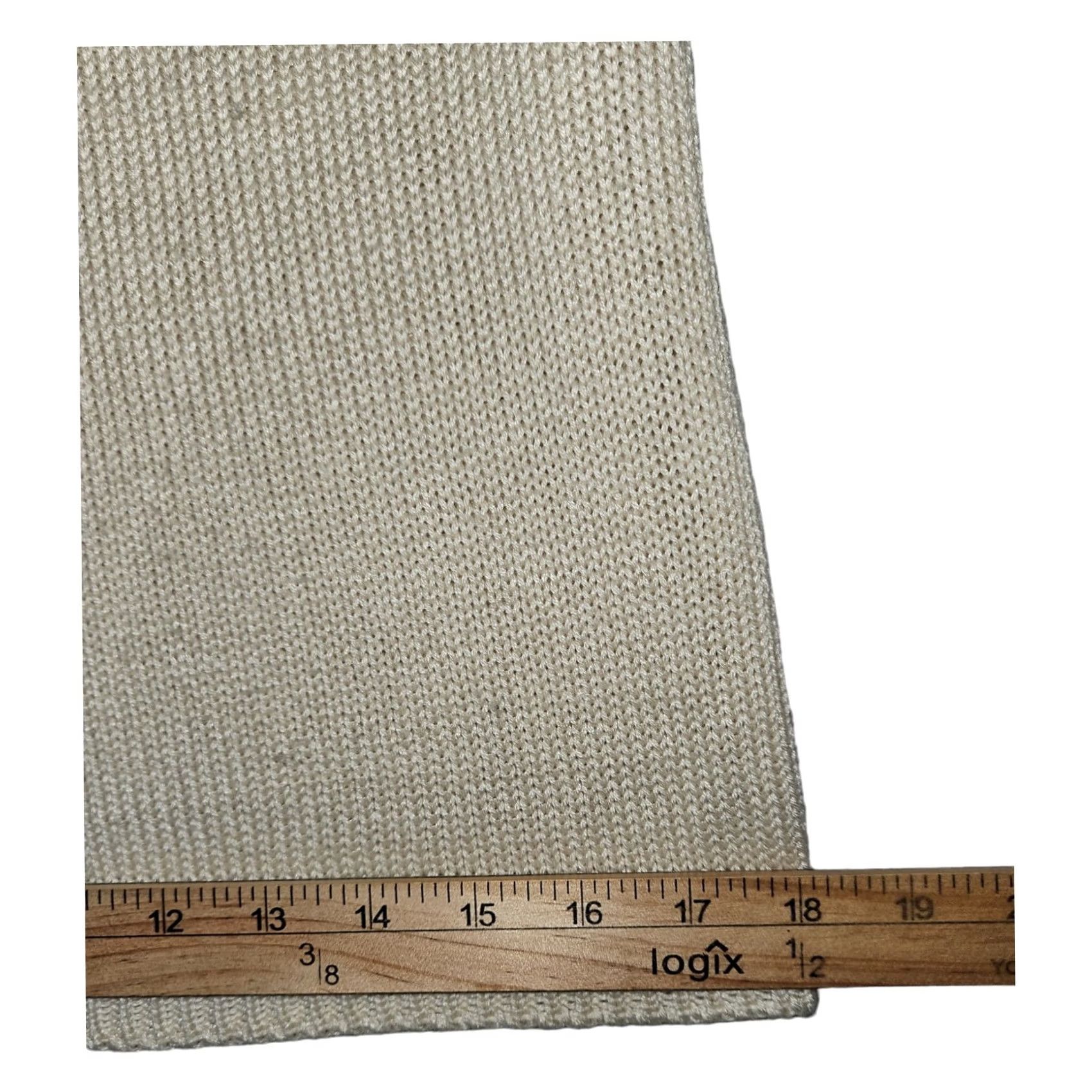 Vintage VINTAGE My Michelle Skirt Women's S Knee Length Ivory 100% Acrylic Knit Solid A-Line 80s 90s Preppy USA Mens Women Girls Size 28" / US 6 / IT 42 - 6 Thumbnail