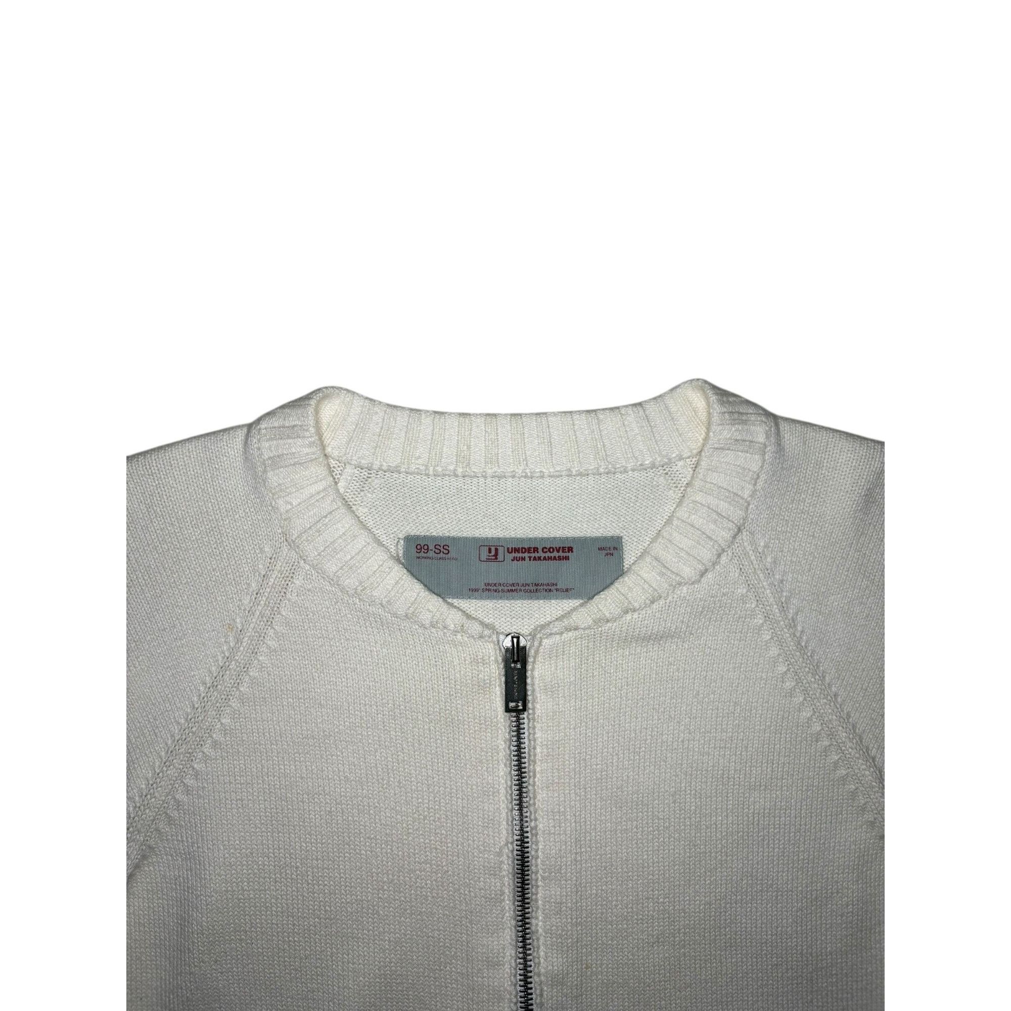 Undercover ♚ Undercover SS99 'Relief' Zip up Sweater ♚ Size S / US 4 / IT 40 - 2 Thumbnail