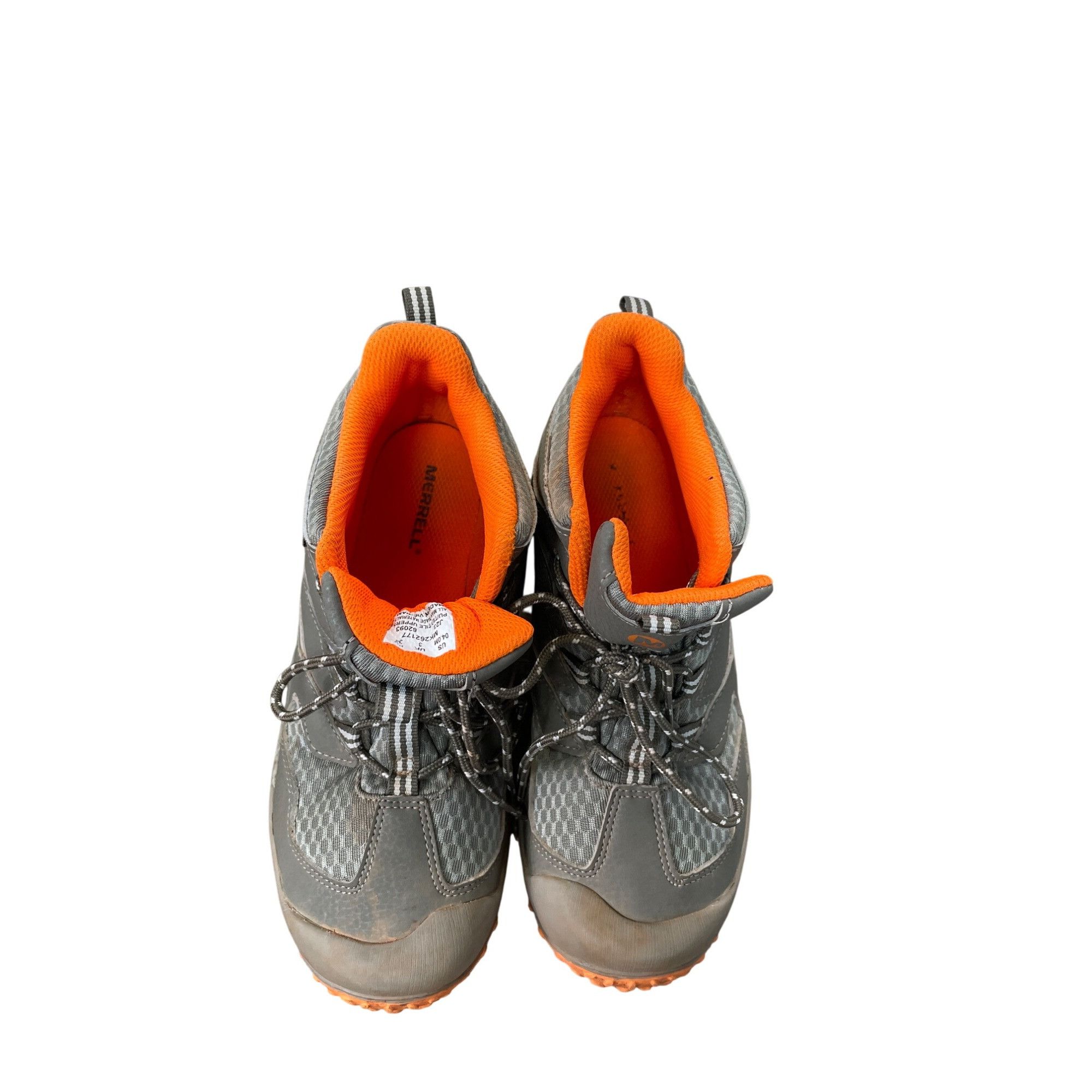 Merrell Merrell womans gray orange waterproof hiking hight top sneak Size US 5.5 / IT 35.5 - 14 Thumbnail
