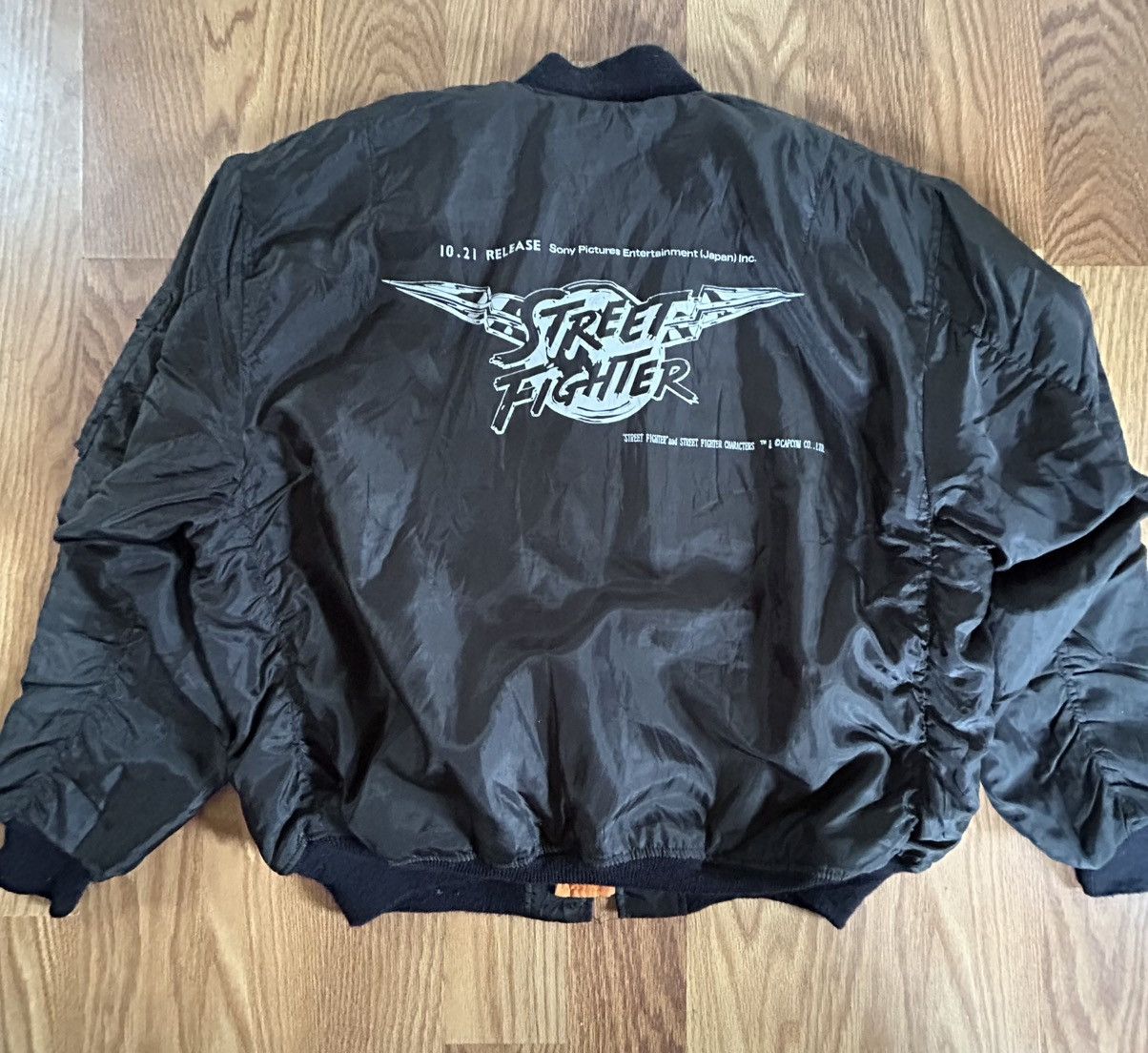 Vintage Capcom Street Fighter USA TV Series Staff Jacket Mens Large Size US L / EU 52-54 / 3 - 1 Thumbnail