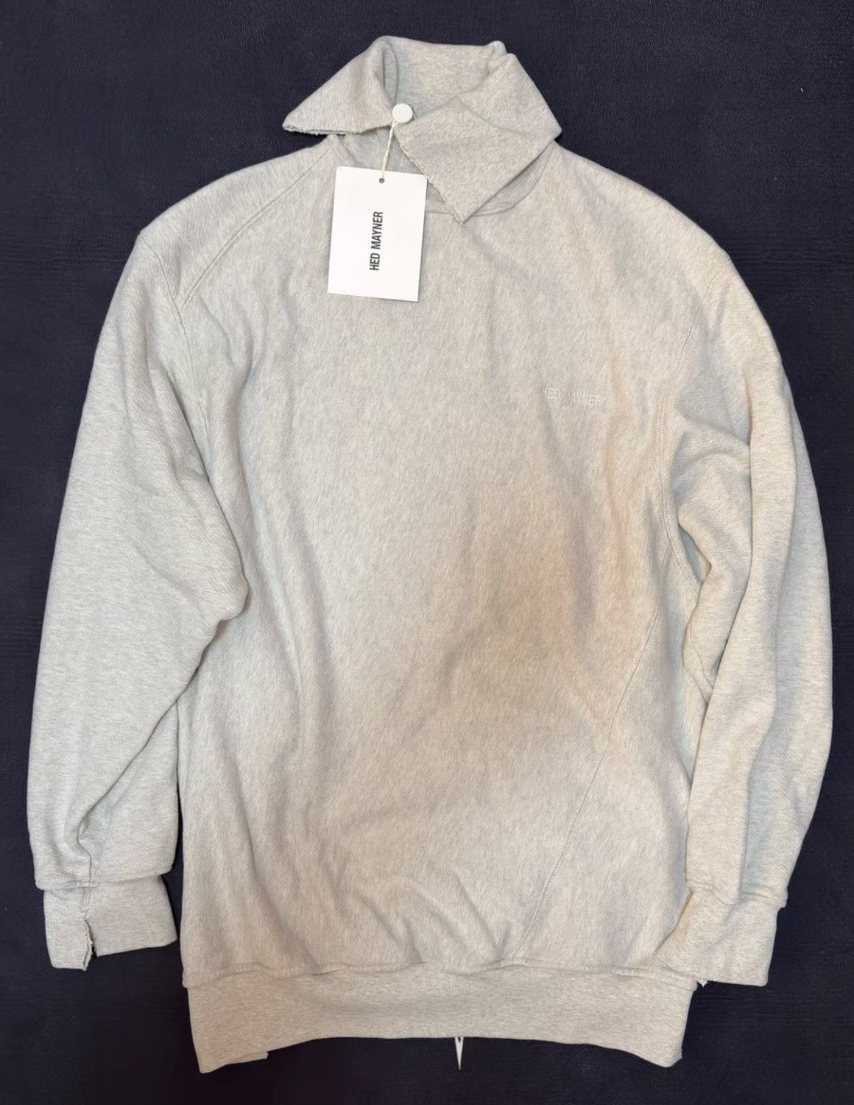 Hed Mayner Hed Mayner 24AW High-Neck Destroyed Sweatshirt Size US XS / EU 42 / 0 - 1 Thumbnail