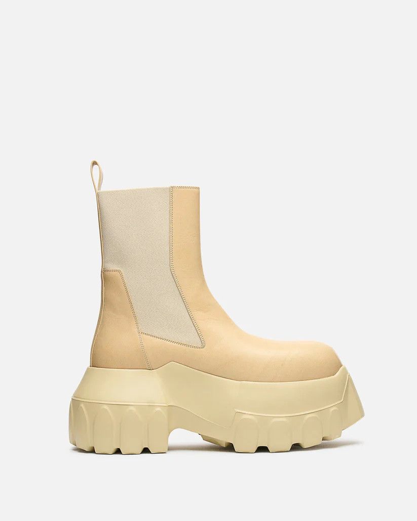 Rick Owens o1s1v1r1oon0825 Beatle Mega Tractor in Beige/Parchment Size US 12 / EU 45 - 6 Thumbnail