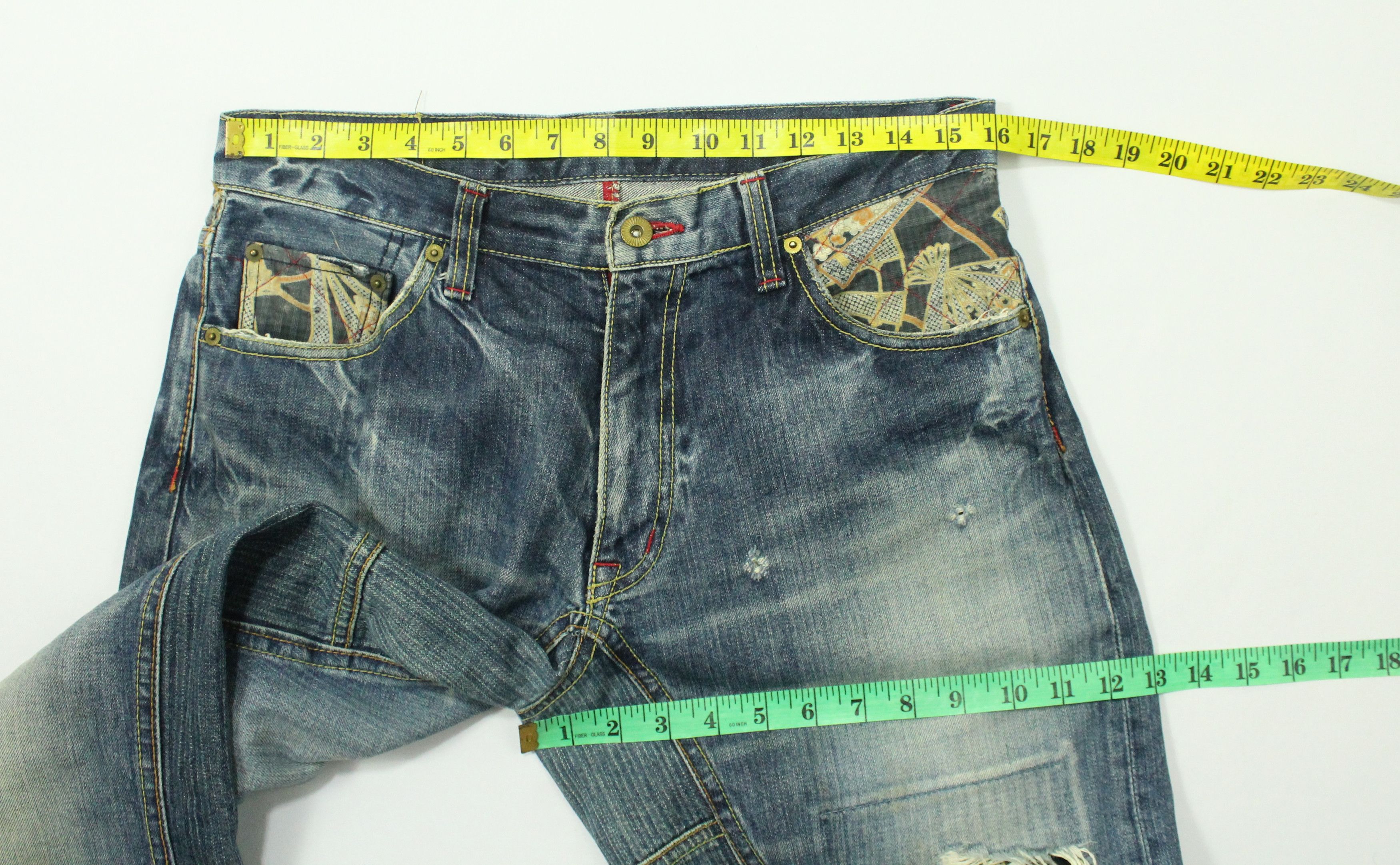 Eternal ETERNAL Denim Distressed Grunge Kapital Style Visvim Size US 32 / EU 48 - 17 Thumbnail
