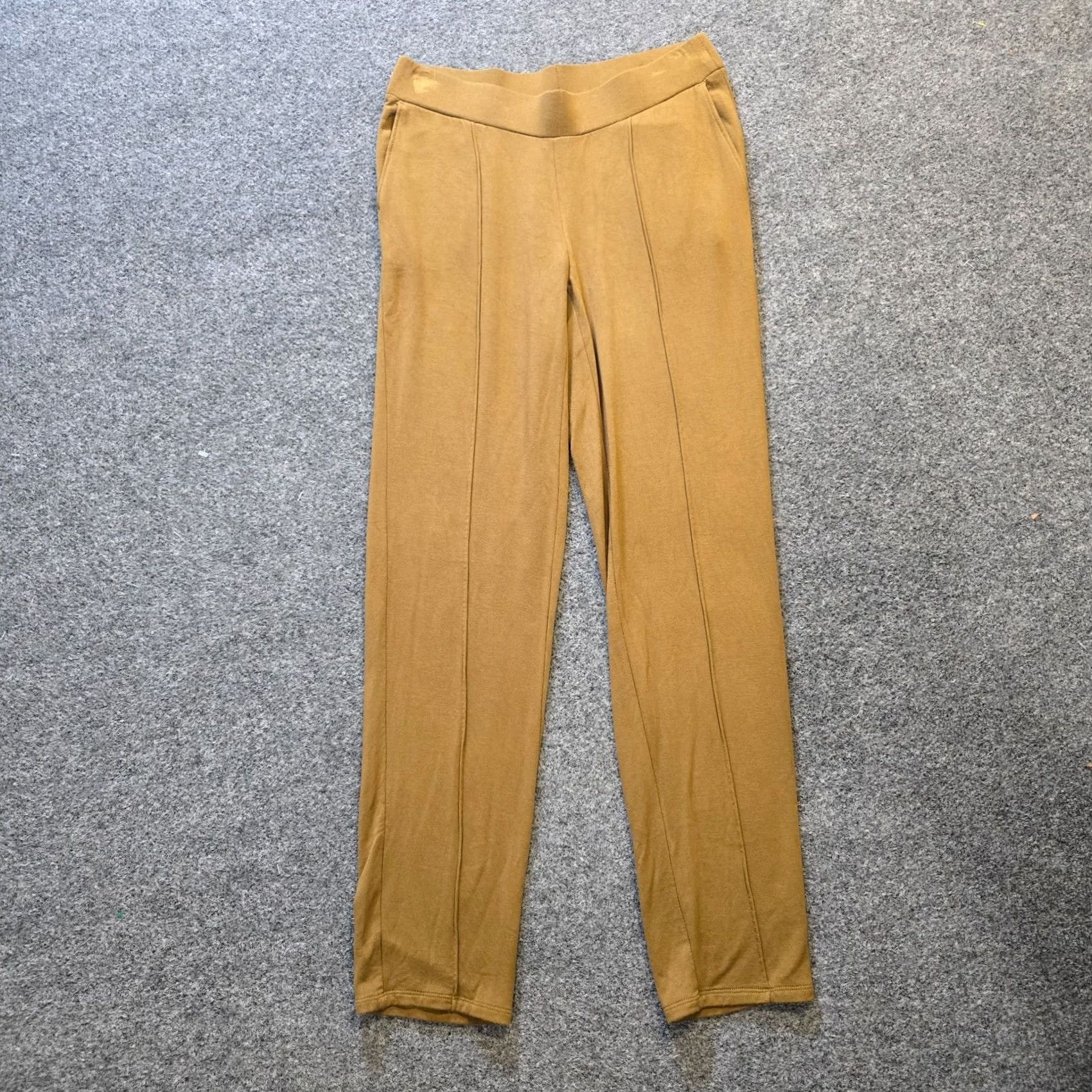 J. Jill J Jill XS Brown Yellow Slim Fleece Sweatpants Casual Lounge Size 26" / US 2 / IT 38 - 2 Thumbnail