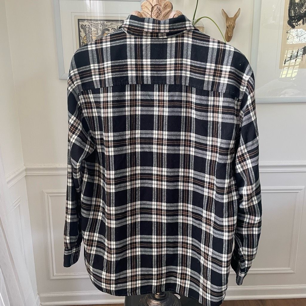 Blair John Blair Black Tan Plaid Button Shirt L Size US L / EU 52-54 / 3 - 3 Thumbnail