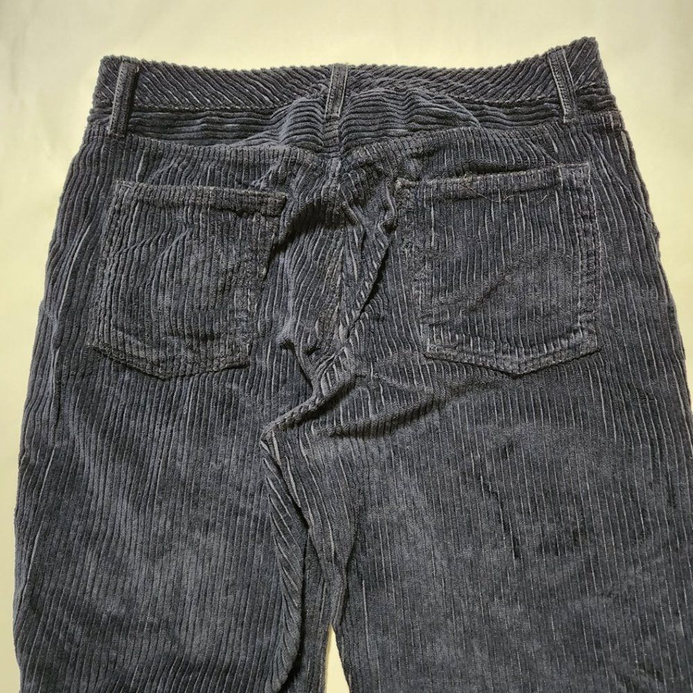 GRLFRND GRLFRND Helena Navy Corduroy High Rise Straight Leg Ankle P Size 31" - 3 Thumbnail