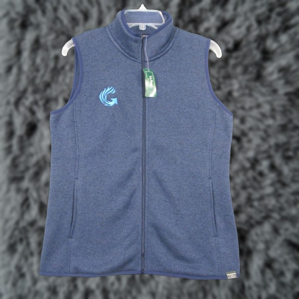Vintage L.L.Bean Vest Outdoors Medium Men Full Zip Sleeveless Blue Fleece Lined NWT Size US M / EU 48-50 / 2 - 1 Thumbnail