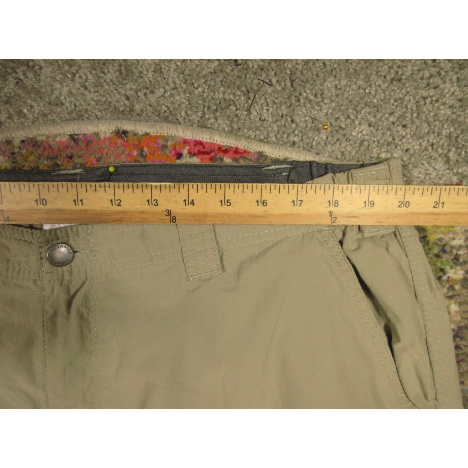 Vintage Columbia Convertible Cargo Pants Mens 42x32 Nylon Omni-Shade Lightweight Casual Travel Cargo Pocket Beige Solid Regular Mens Size US 42 / EU 58 - 4 Thumbnail