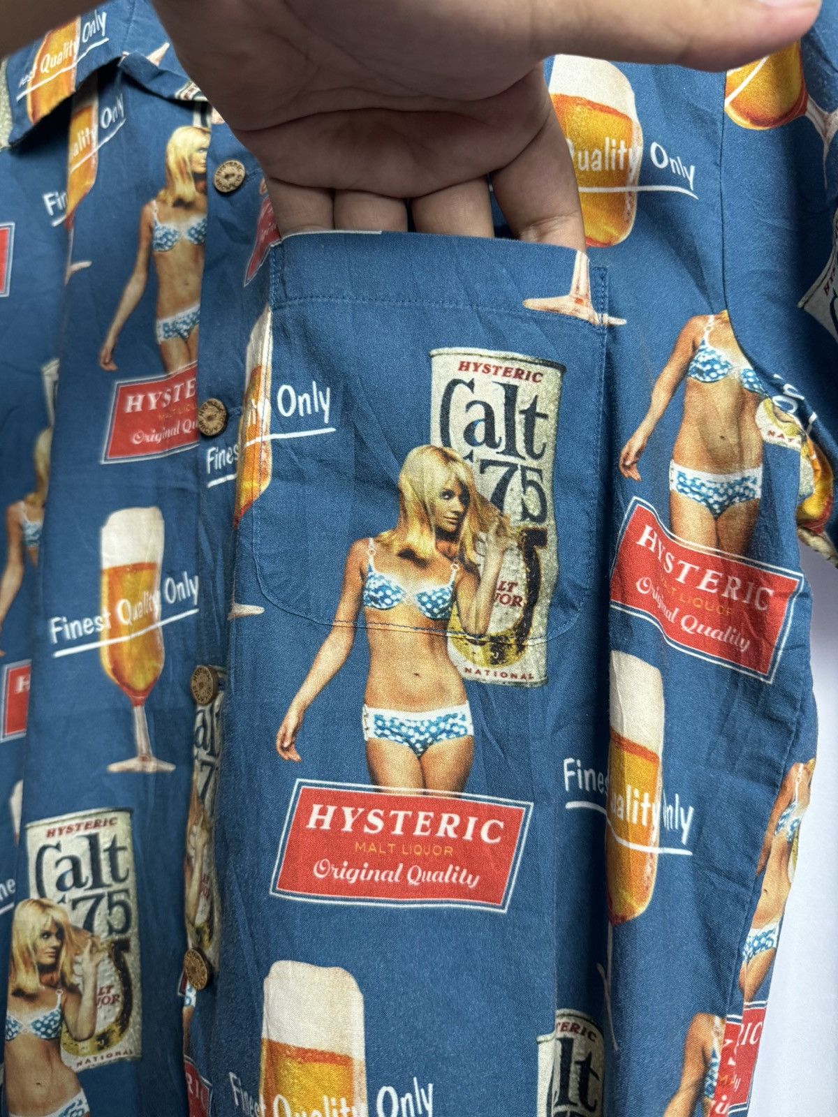 Hysteric Glamour × Japanese Brand Hysteric Glamour Malt Liquor Button Shirt Size US M / EU 48-50 / 2 - 5 Thumbnail