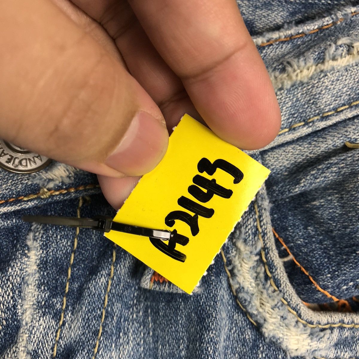True Religion DLL True Religion Blue Distressed ripped Denim Pants #A2143 Size 26" / US 2 / IT 38 - 12 Thumbnail