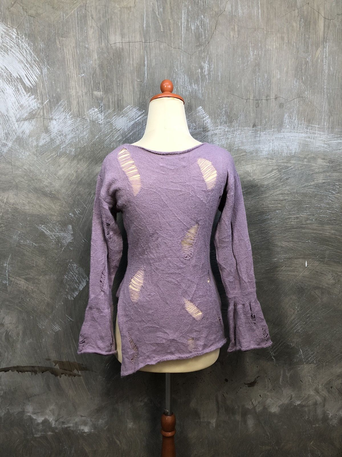 If Six Was Nine Betty Boop Distressed Asymmetrical Knit Size M / US 6-8 / IT 42-44 - 3 Thumbnail