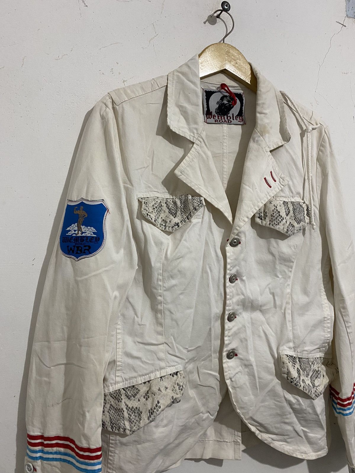 If Six Was Nine × Japanese Brand × Le Grande Bleu (L.G.B.) 💸BINDINGOFFER💸Wembley road Japanese Blazzer Snake Skin Size US M / EU 48-50 / 2 - 2 Thumbnail