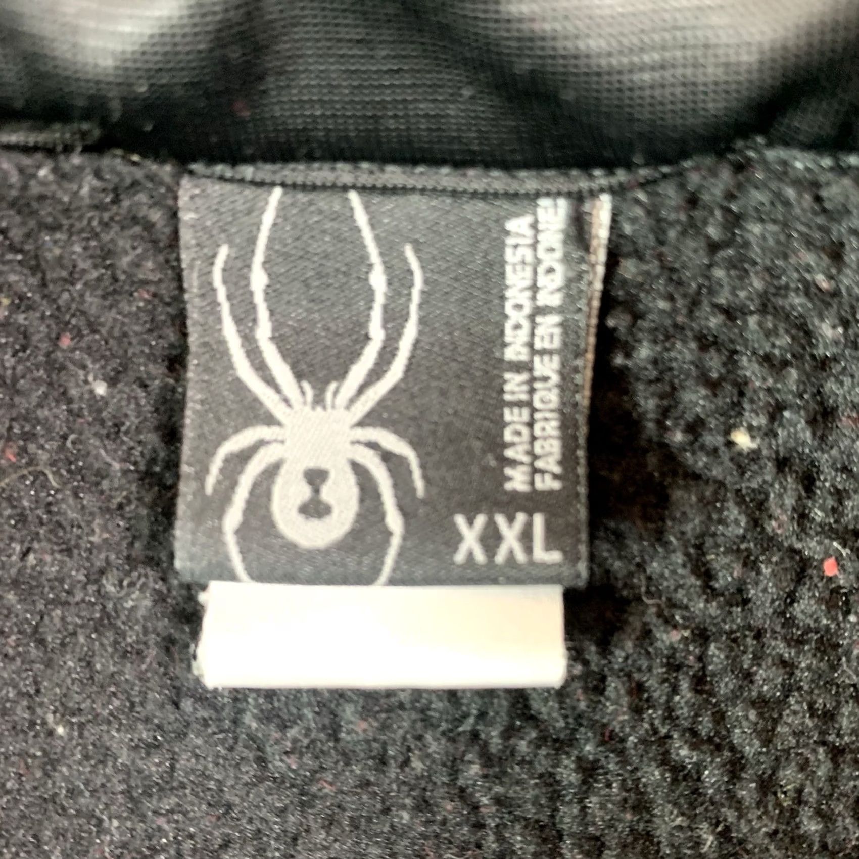 Spyder SPYDER 1/4 Zip Pullover Midweight Core Sweater Mens XXL Black Embroidered Logo, Regular Fit, Long Sleeve, Polyester, Solid, Has Snags Size US XXL / EU 58 / 5 - 2 Thumbnail