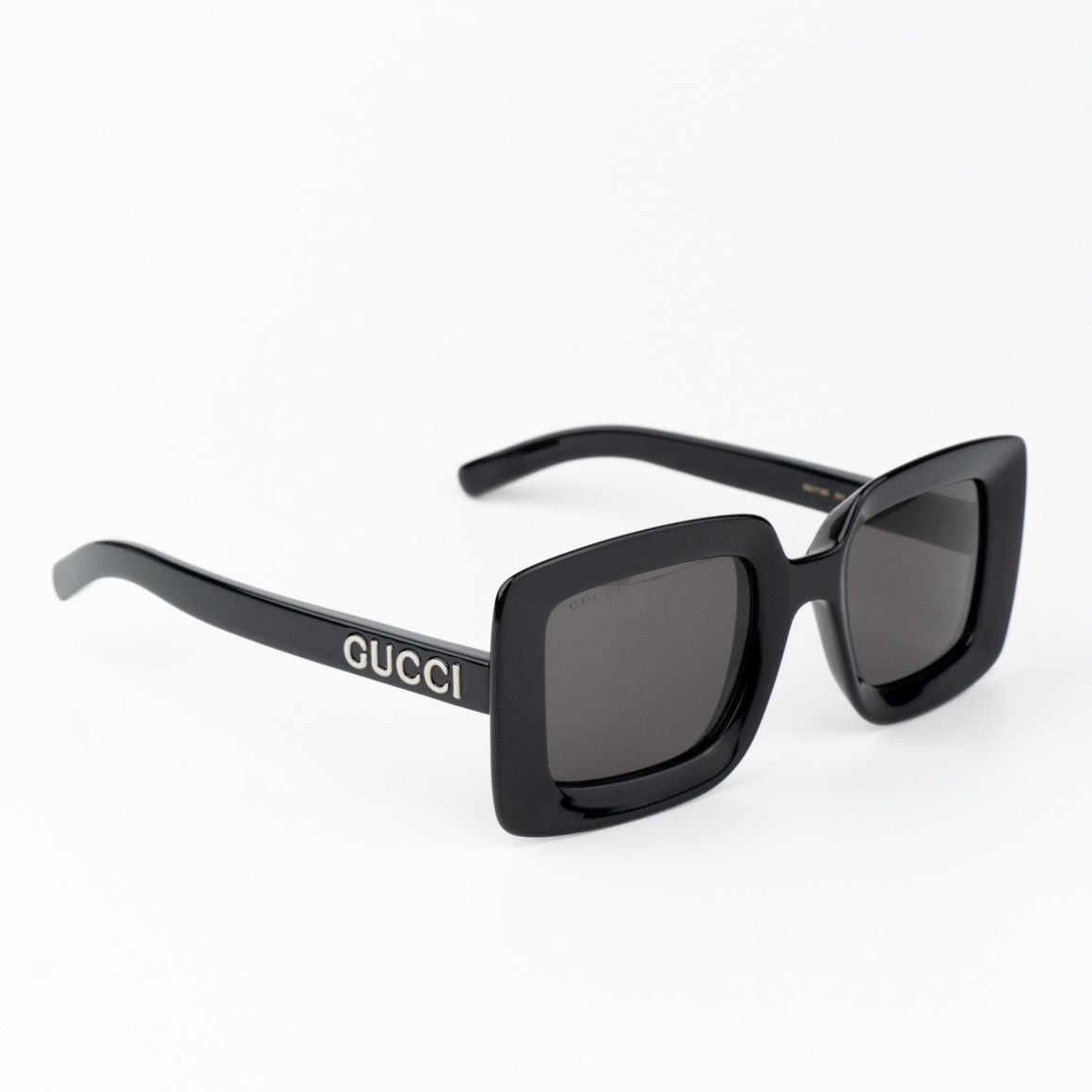 Gucci NEW Gucci GG1718S 001 Black Grey Women Square Sunglasses Size ONE SIZE - 8 Thumbnail