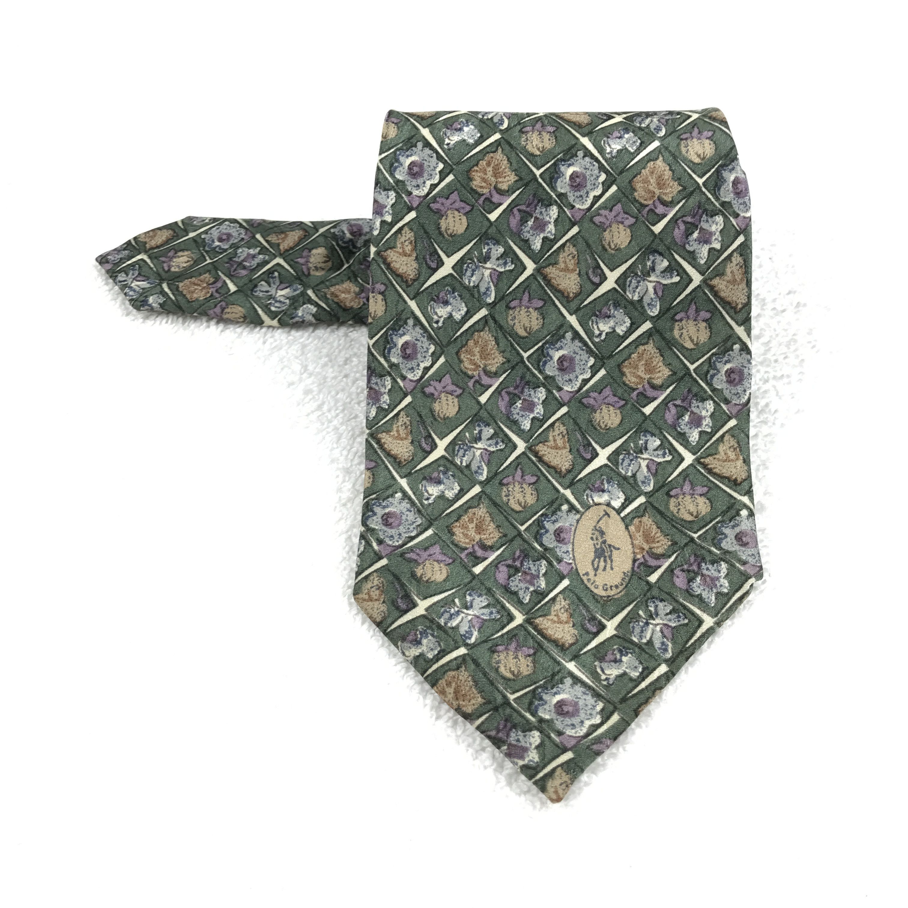Designer × Polo Ralph Lauren × Vintage Vintage Ralph Lauren Silk Necktie Size ONE SIZE - 1 Thumbnail