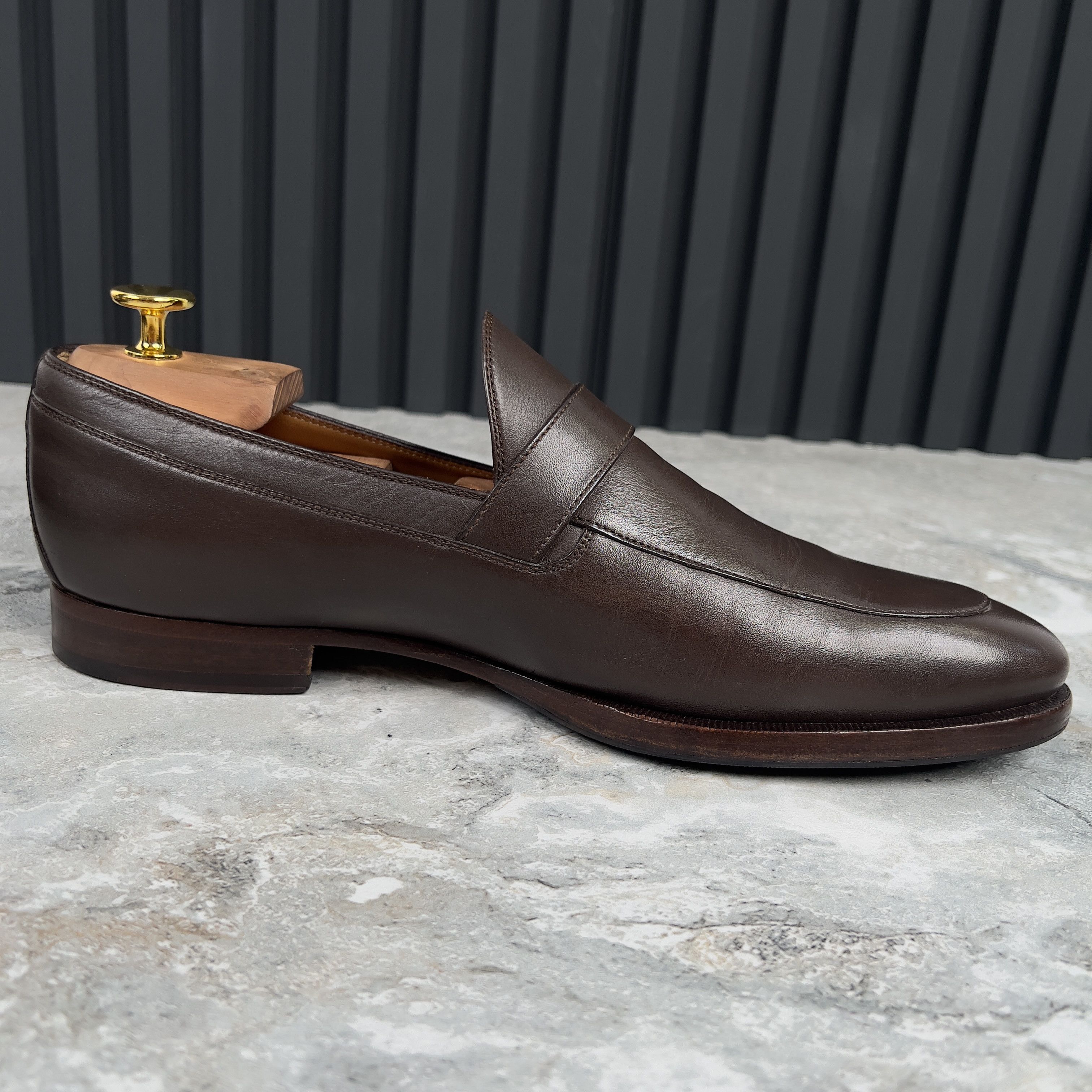 Gucci Interlocking GG Loafers Brown Leather Size US 8 / EU 41 - 9 Thumbnail