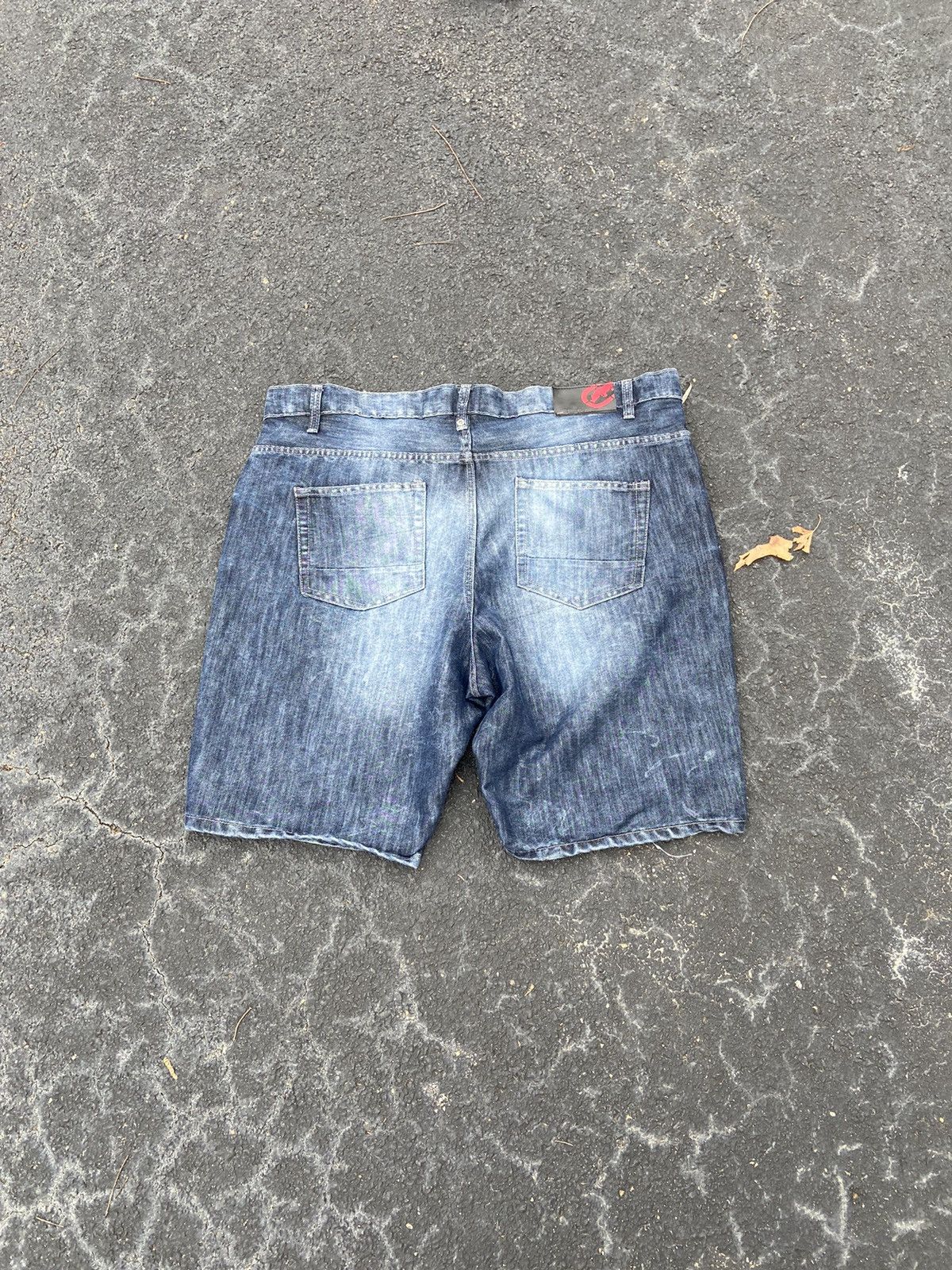 Affliction Crazy Baggy Faded Y2K Opium Style Ecko Southpole Denim Jorts Size US 42 / EU 58 - 6 Thumbnail