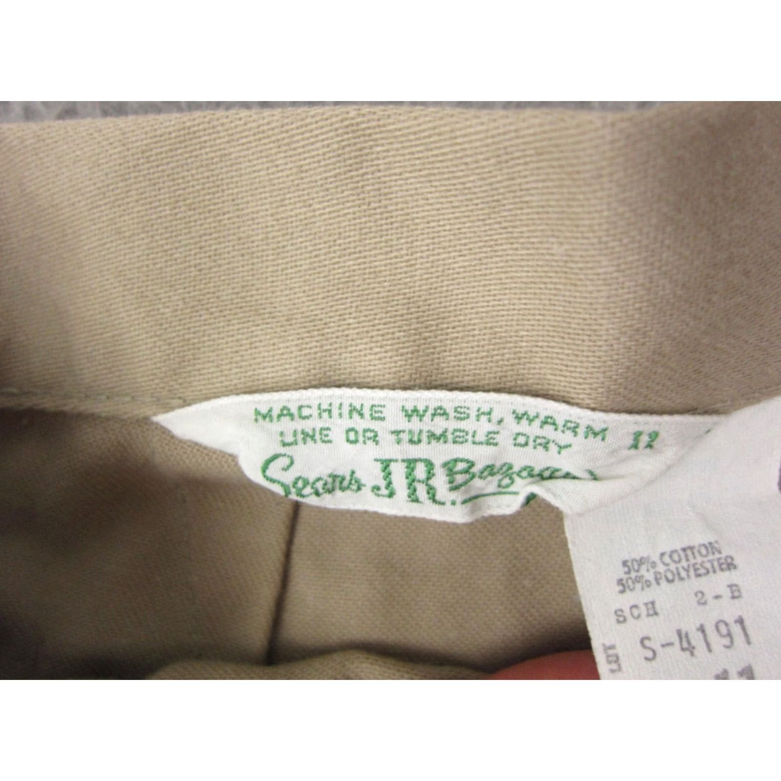 Sears VINTAGE Sears Juniors Shorts Chino Size 11 26 Beige Khaki Casual 80s 90s Preppy Womens Men? Size 26" / US 2 / IT 38 - 7 Thumbnail