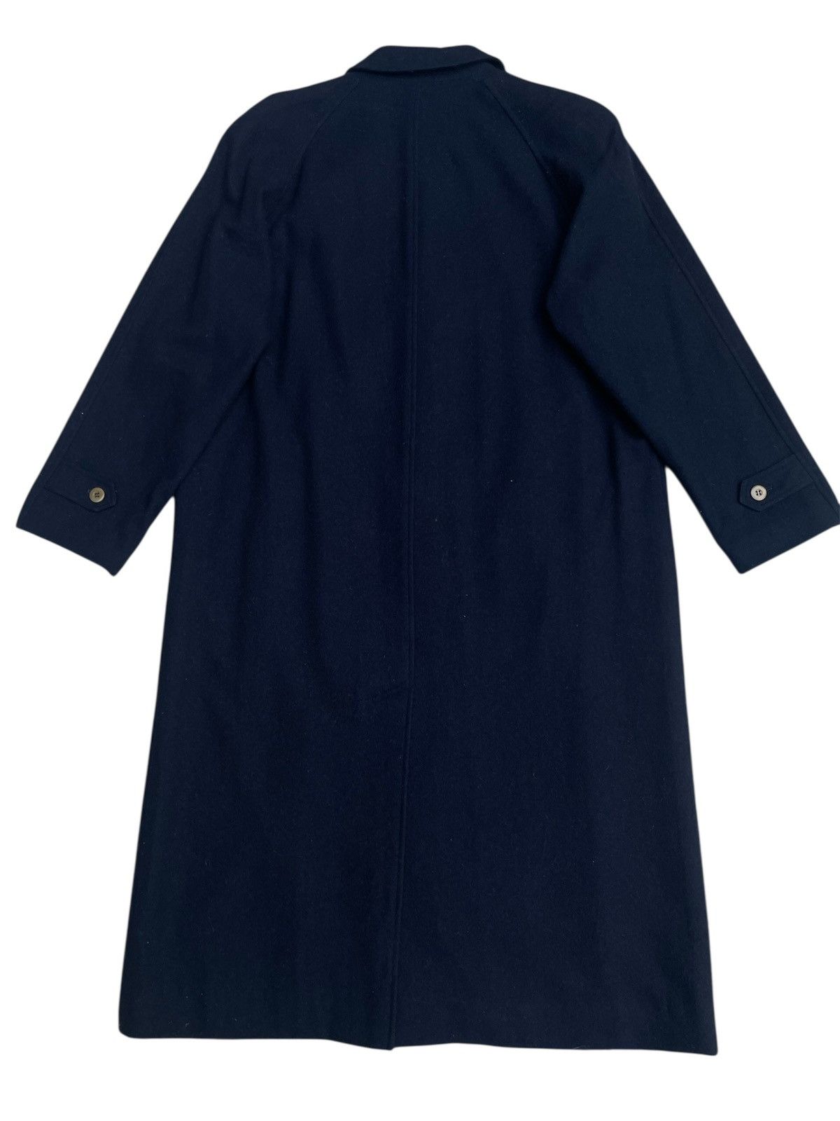 PPFM Peyton Place Wool Dark Navy Overcoat Hidden Placket Size US L / EU 52-54 / 3 - 2 Thumbnail