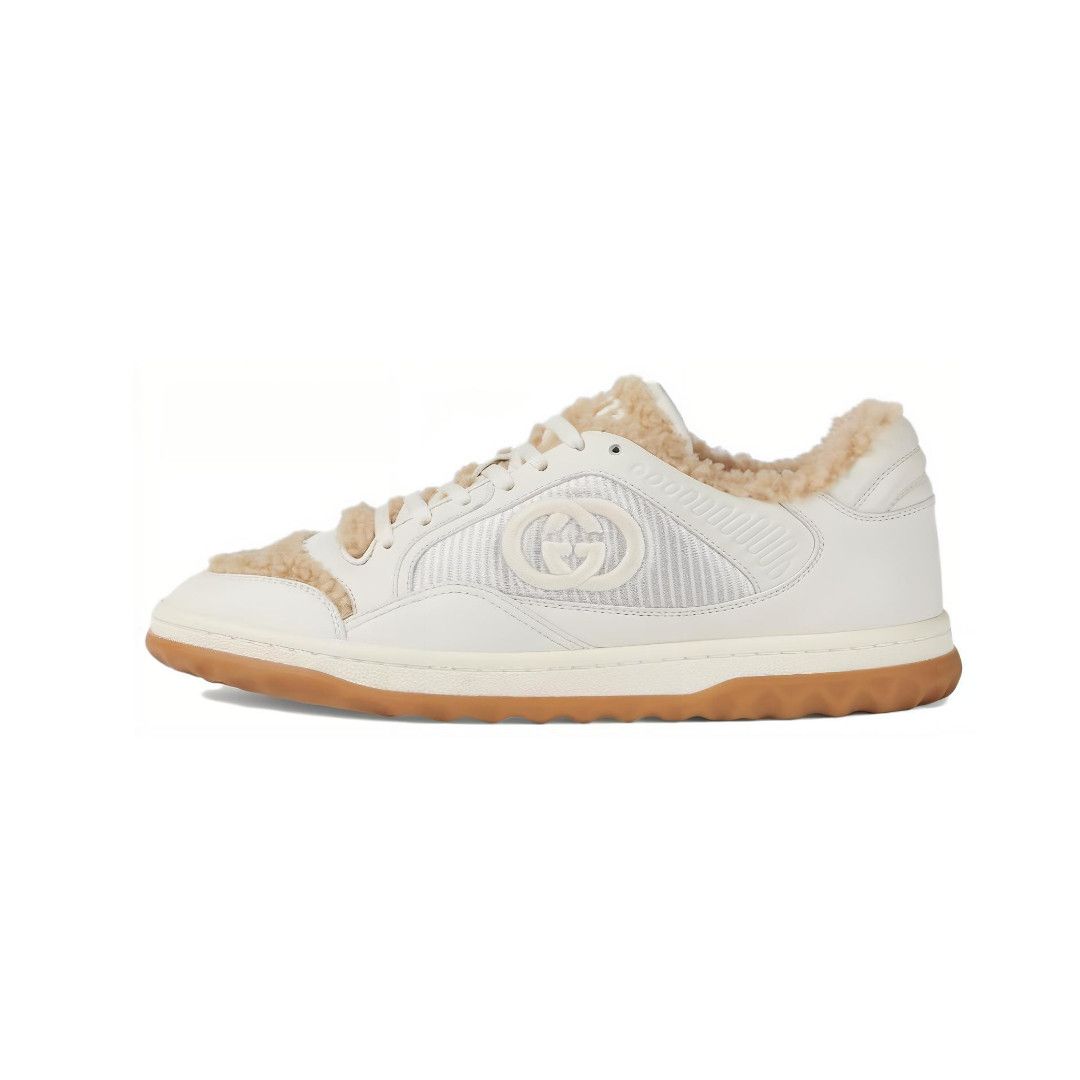 Gucci o1s1wg110325 Women's MAC80 Sneakers in White & Brown Size US 6 / IT 36 - 1 Thumbnail