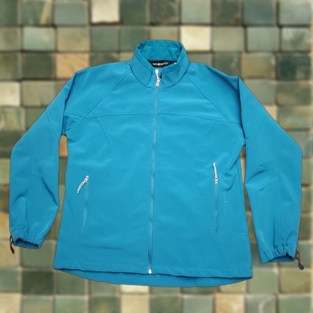 Black Diamond VINTAGE Black Diamond Jacket Women L Teal Softshell Full Zip Outdoors Gorp Size L / US 10 / IT 46 - 1 Thumbnail