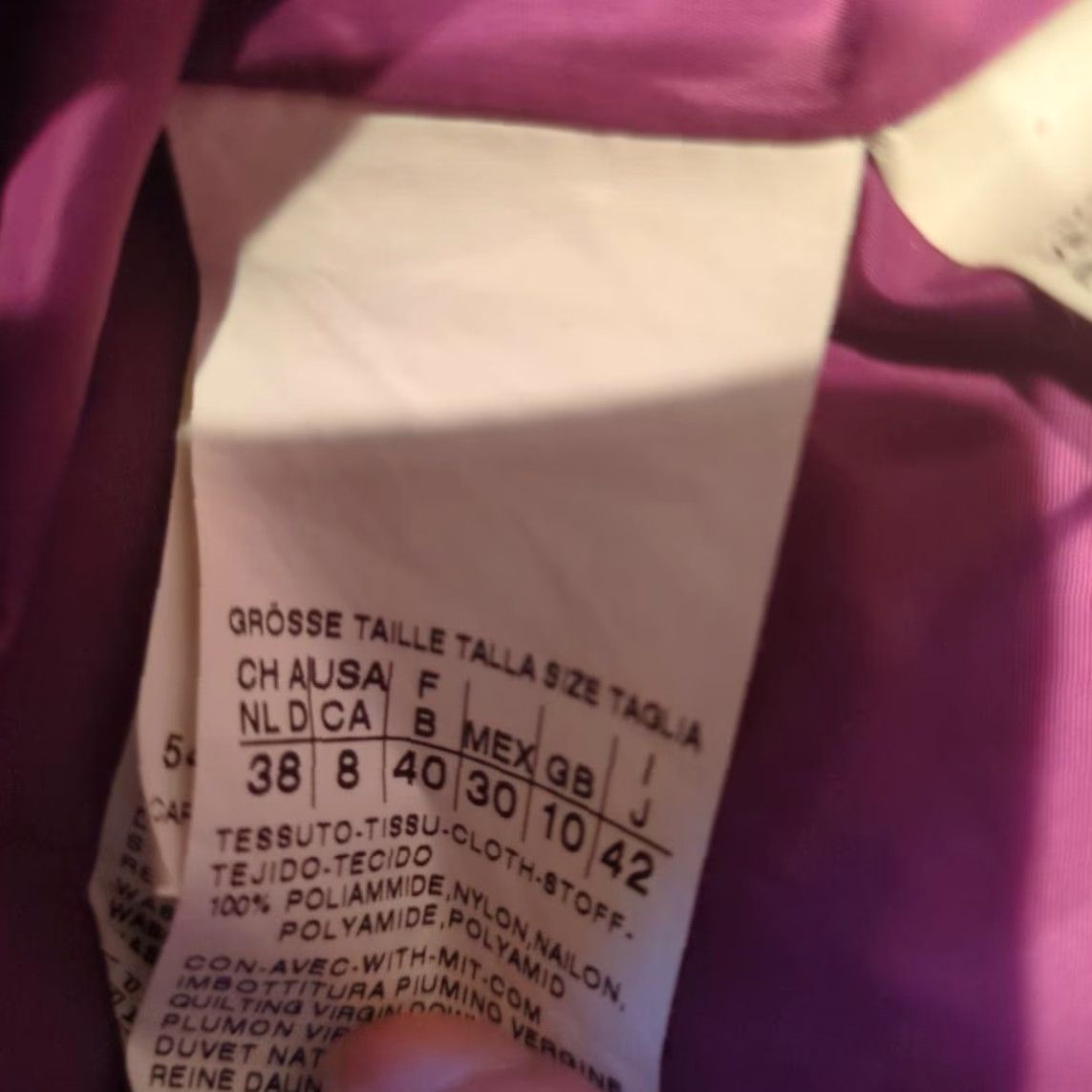 Max Mara MAXMARA WEEKEND Hooded Down Poncho Purple L Womens Size L / US 10 / IT 46 - 5 Thumbnail