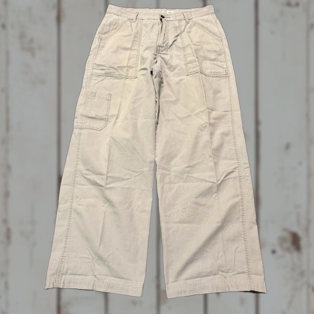 Levi's VINTAGE Levi's Dry Goods Pants Mens Beige Cargo Baggy 36x32 90s Skate Straight Canvas 5-Pocket Jeans Style Mens Size US 36 / EU 52 - 1 Thumbnail