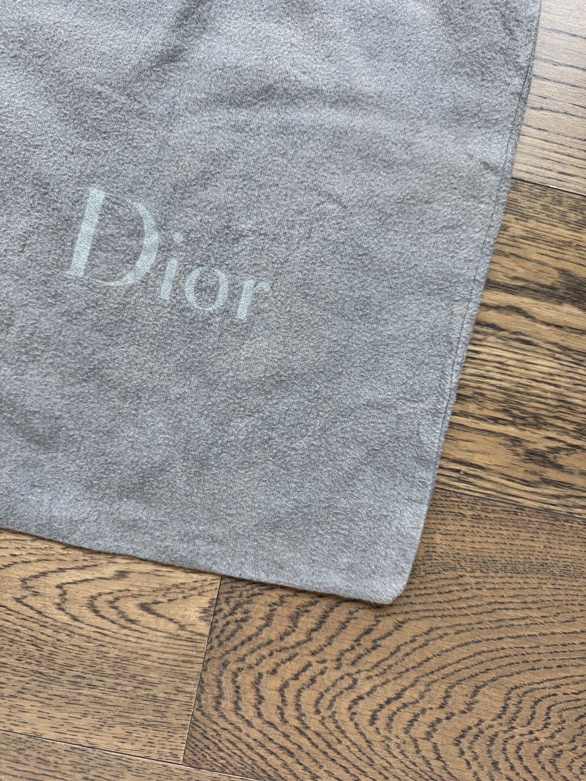 Dior Dior Homme Hedi Slimane Era Grey Fabric Logo Dust Bag Size ONE SIZE - 7 Thumbnail