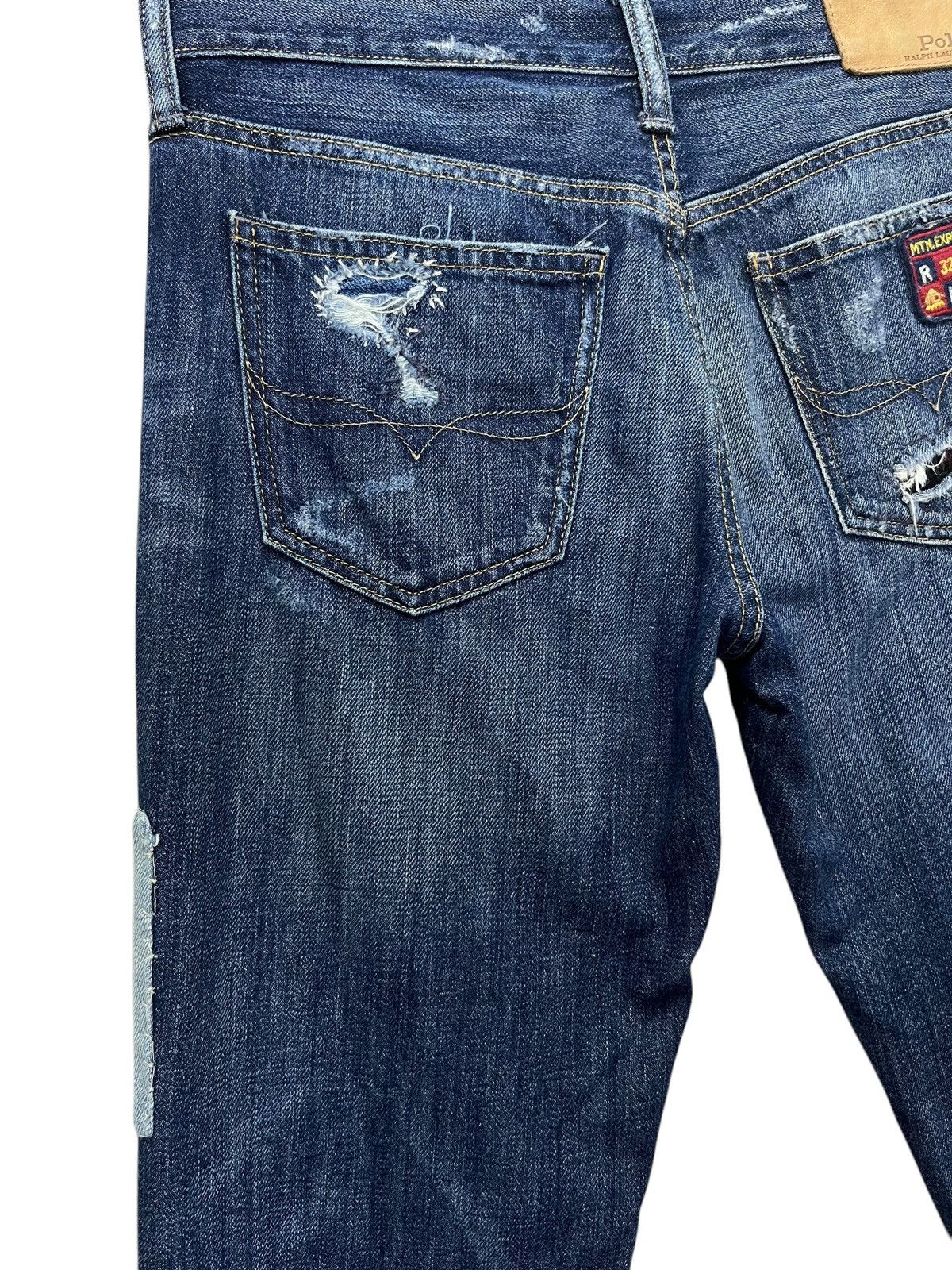 Polo Ralph Lauren 🔥POLO RALPH LAUREN Astor Slim Boyfried Fit Patchwork Denim Size 27" / US 4 / IT 40 - 9 Thumbnail