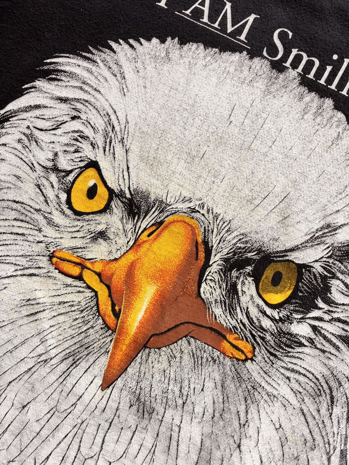 Vintage Vintage Alaska Raptor Center I AM SMILING Bald Eagle T-Shirt Size US XL / EU 56 / 4 - 4 Thumbnail