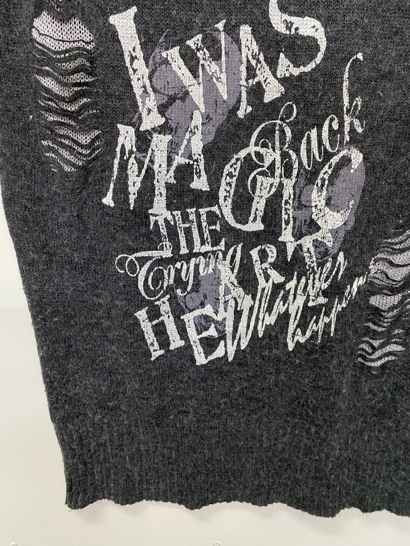 Japanese Brand Distressed Knit Top Cornflake V Neck Punk Style T-Shirt Size M / US 6-8 / IT 42-44 - 5 Thumbnail