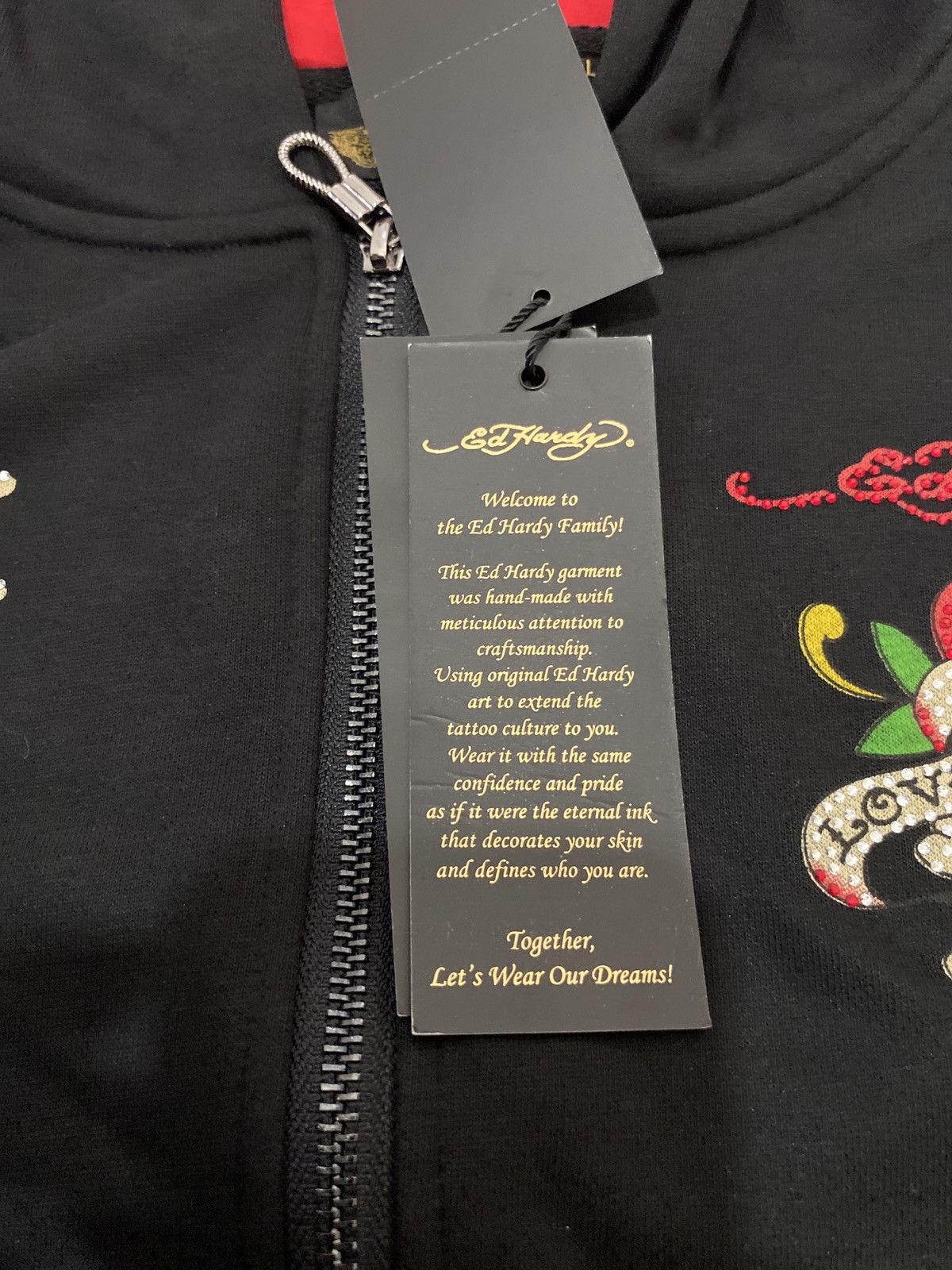 Designer × Japanese Brand ed hardy hoodie zipper Size US L / EU 52-54 / 3 - 6 Thumbnail