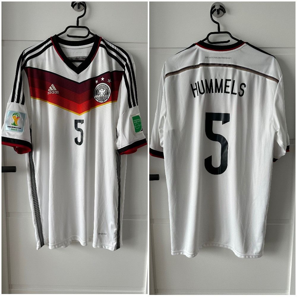 Vintage REPLICA 2014 Germany Deutschland #5 Hummels home jersey Size US XL / EU 56 / 4 - 1 Thumbnail
