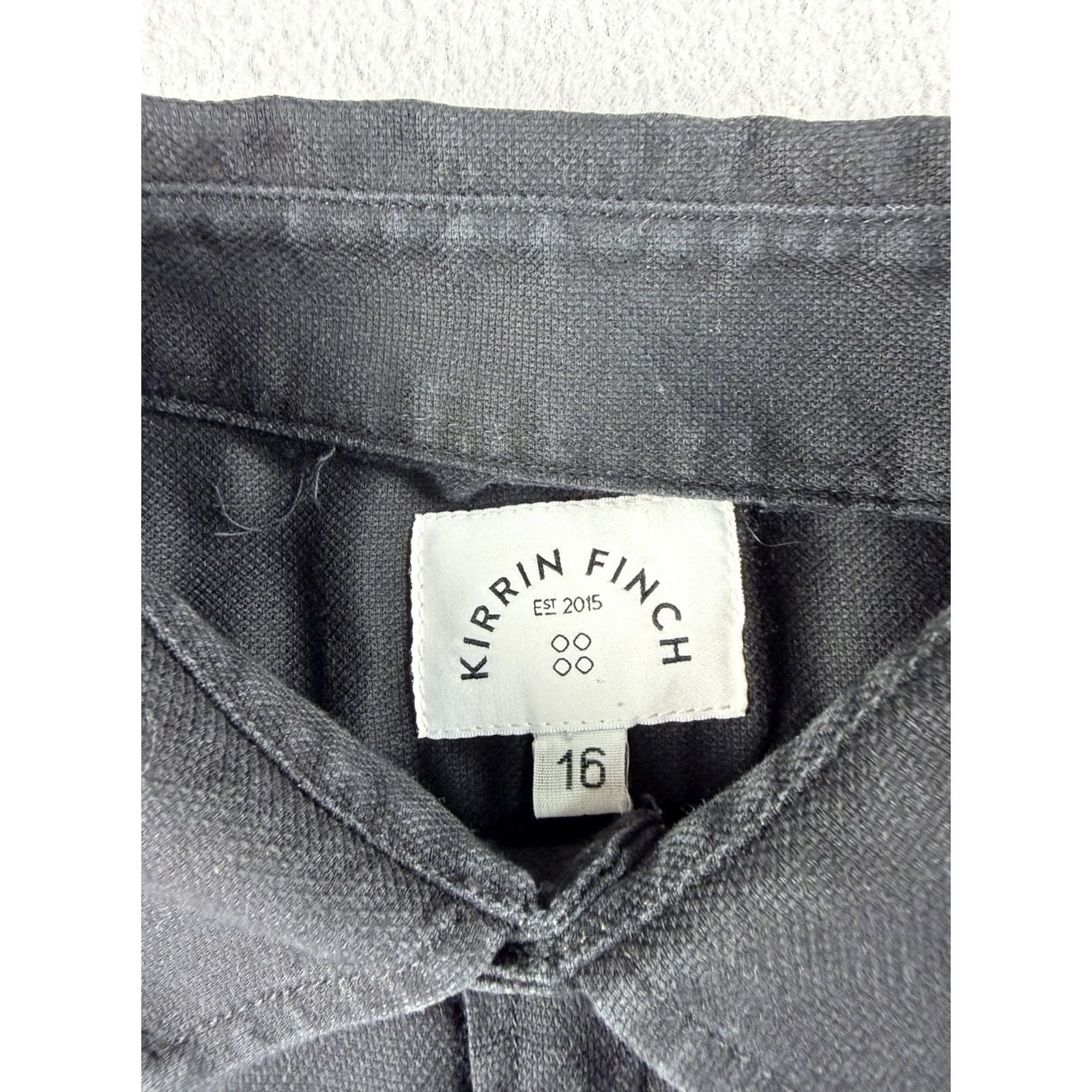 Vintage Kirrin Finch Shirt Men’s Large Black Long Sleeve Button-Up Made In Italy Size US L / EU 52-54 / 3 - 4 Thumbnail