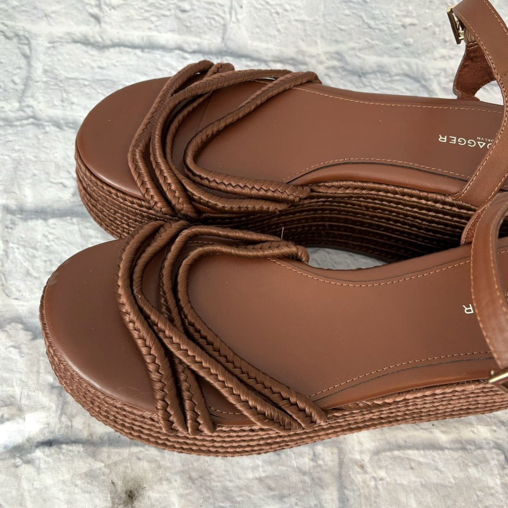 Vintage Kelsi Dagger Brooklyn Mend Platform Wedge Sandal/Heels Women’s Size 11 Brown Leather Buckle Platform & Wedge Sandal Womens Size 11 Size US 9 / IT 39 - 6 Thumbnail