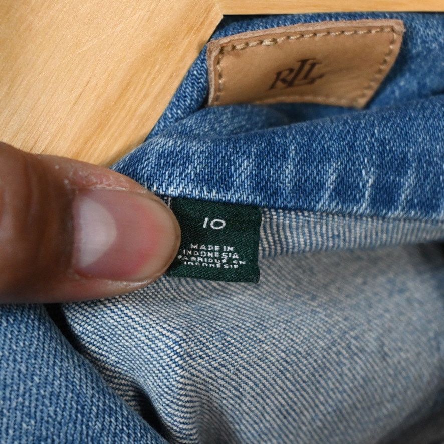Ralph Lauren Ralph Lauren Womens Size 10 Denim Jacket Cropped Size L / US 10 / IT 46 - 7 Thumbnail