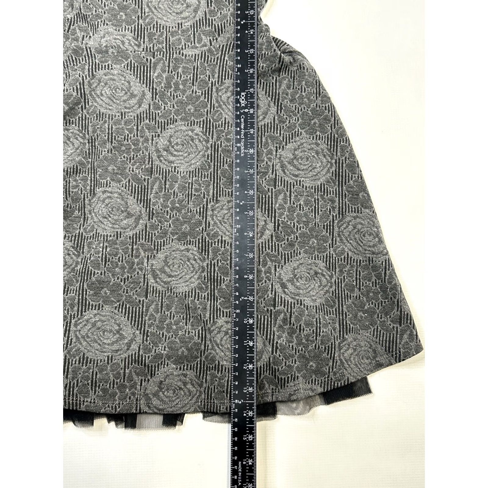 Free People Free People Womens Mini Dress XS Lace Beaded Floral Gray Black Sleeveless Fit Size XS / US 0-2 / IT 36-38 - 5 Thumbnail