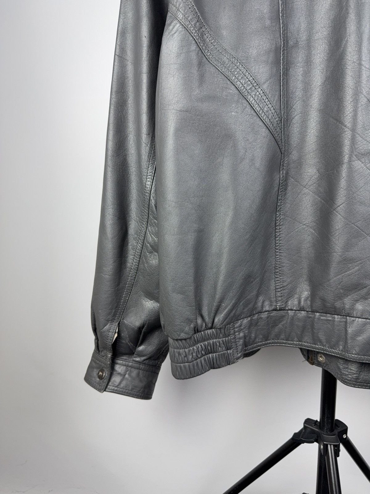 Vintage Vintage 90s Avant Garde Leather Biker MOTO Y2K Jacket Size US M / EU 48-50 / 2 - 11 Thumbnail
