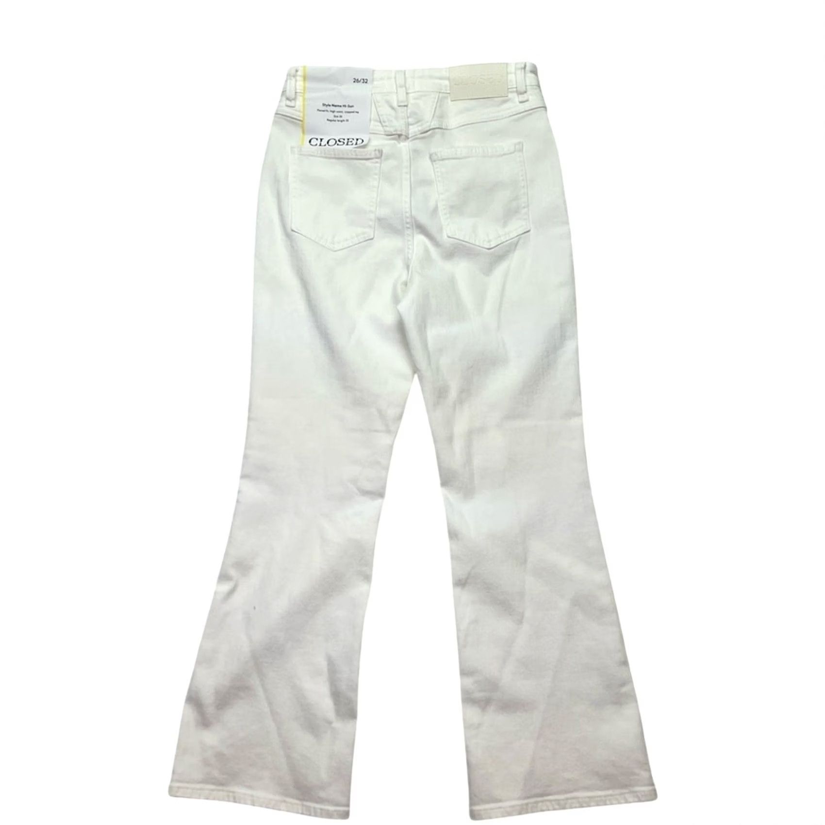 CLOSED Closed Jeans Crop Flare High Rise Ecru White Kick Flare Ankle Denim NWT Size 26 Womens Size 26" / US 2 / IT 38 - 3 Thumbnail