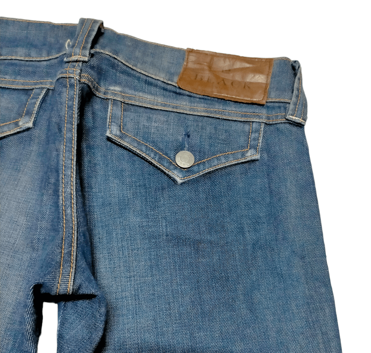 Japanese Brand Flare Jeans Black by Moussy Low Rise Boot cut Size 30" / US 8 / IT 44 - 11 Thumbnail