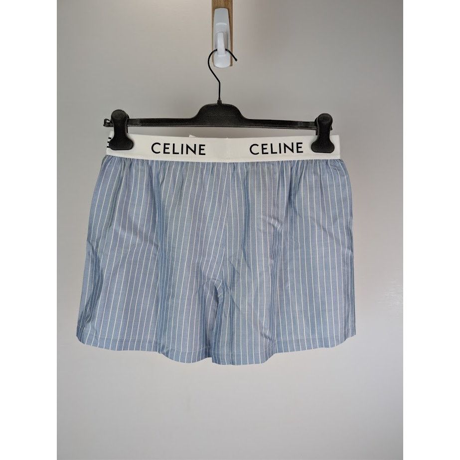 Celine o1rshd1 Size : XL / Stripe Boxer in Blue/White Size ONE SIZE - 7 Thumbnail