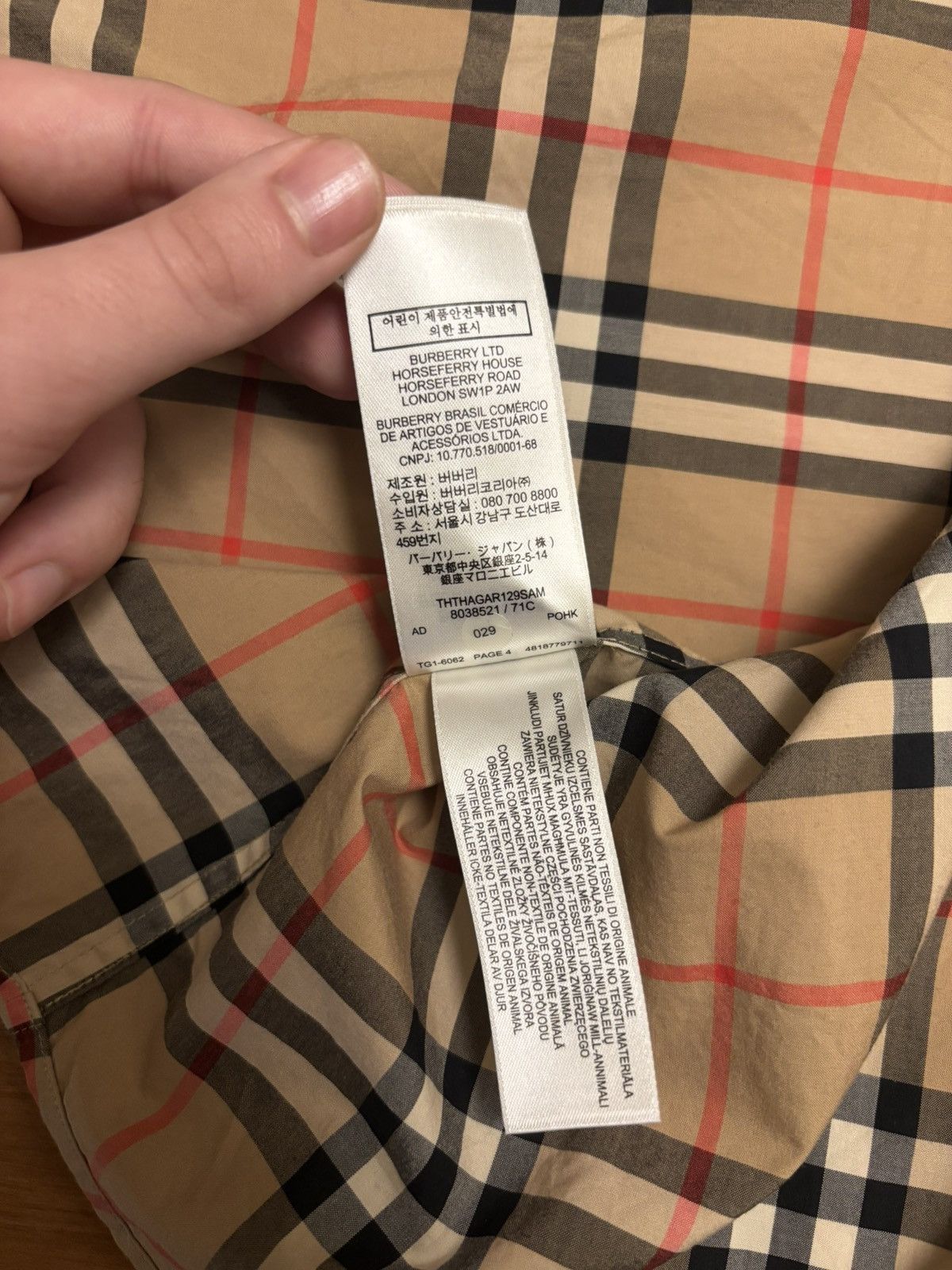 Burberry Burberry Checked Shirt Japan Exclusive Limited Edition Size US M / EU 48-50 / 2 - 7 Thumbnail