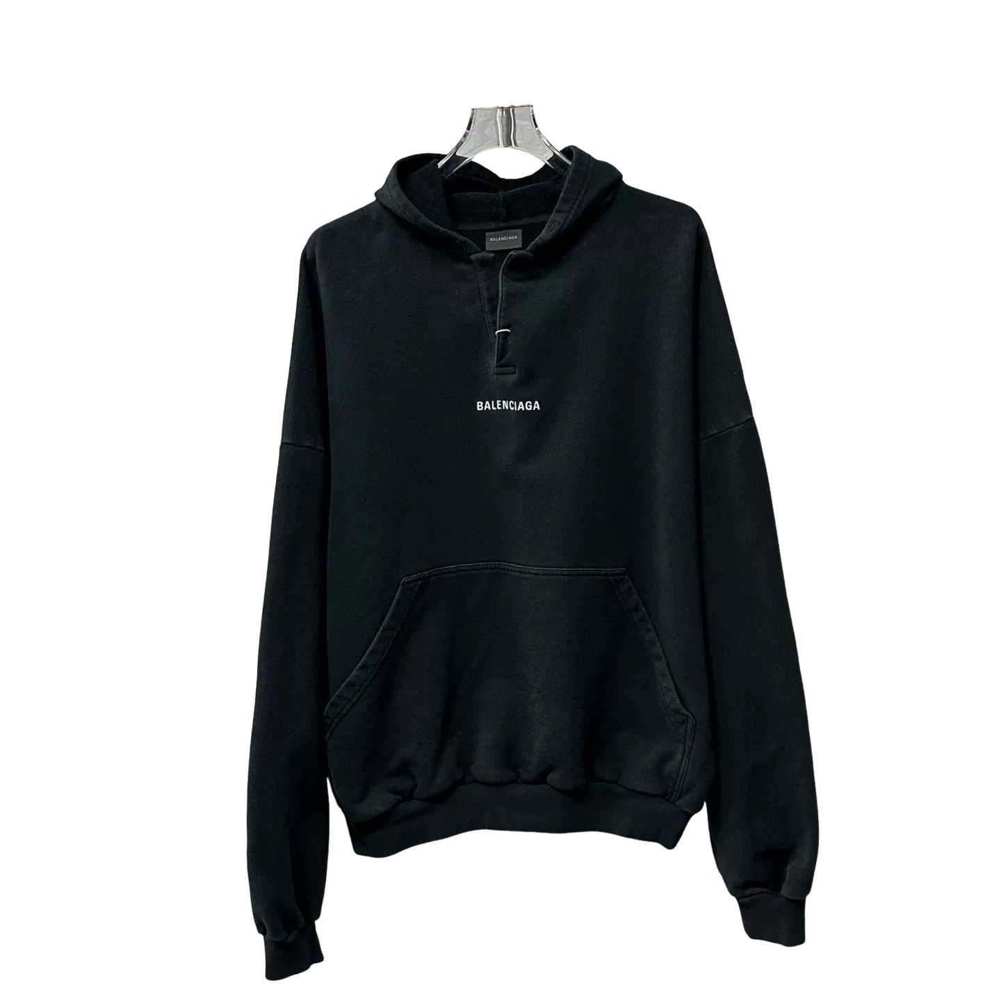 Balenciaga Balenciaga Embroidered Logo Hoodie XS Size US XS / EU 42 / 0 - 1 Thumbnail