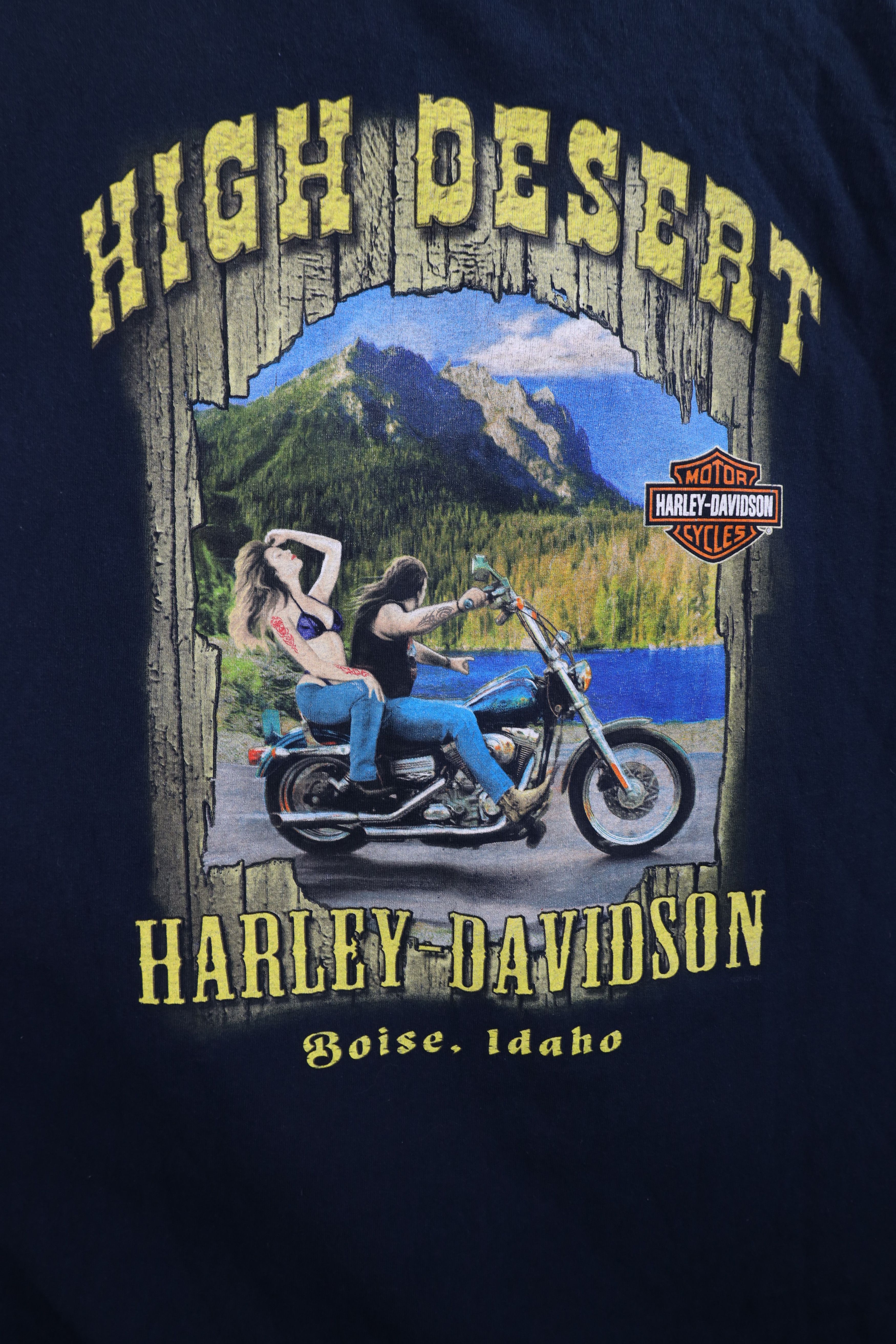 Harley Davidson × Vintage Vintage Y2K Harley Davidson Pin Up Girl Short Sleeve T-Shirt Size US XXL / EU 58 / 5 - 9 Thumbnail