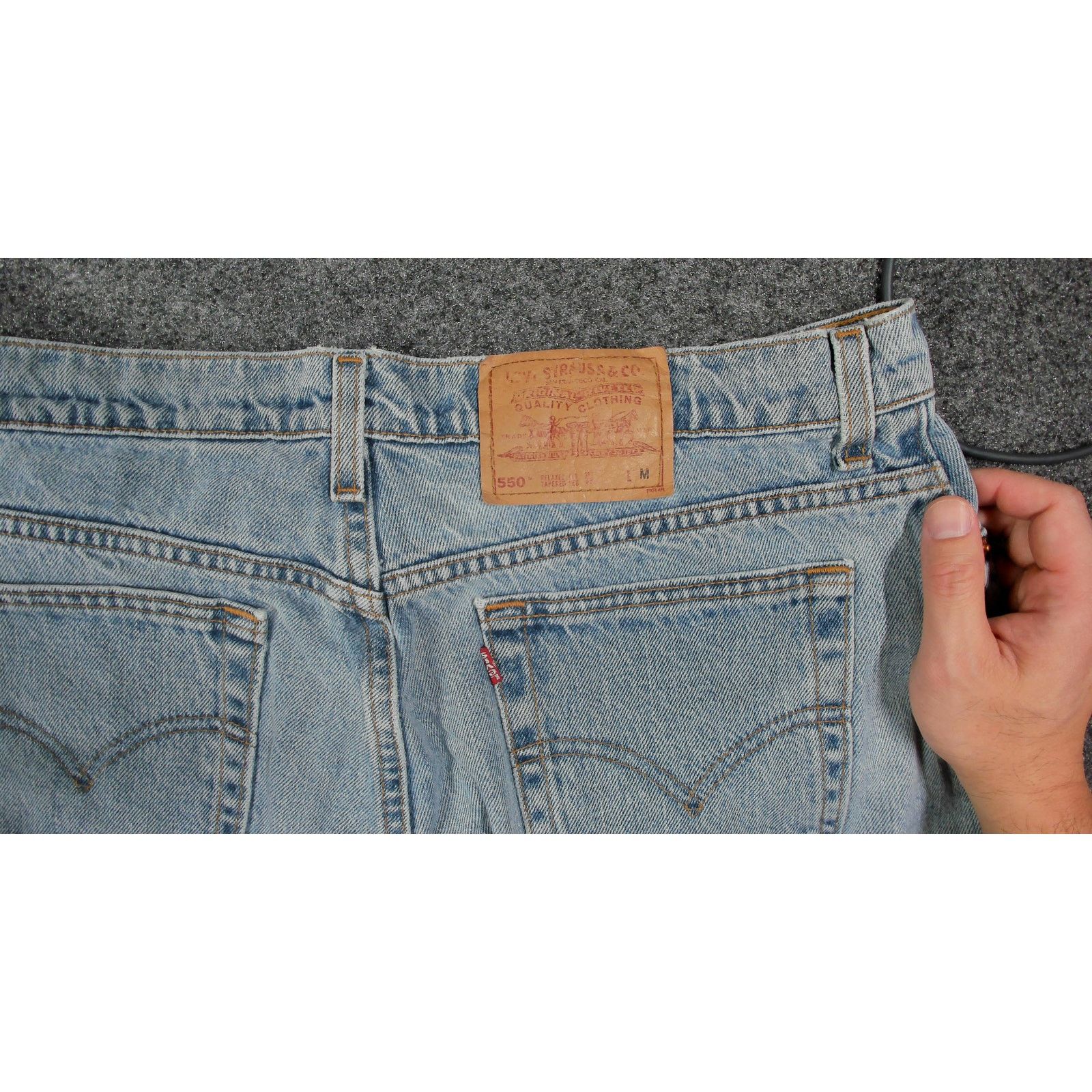 Levi's Levi's 1997 USA Made 550 Faded Denim Jeans Size 18W / 37x31 Size 37" - 10 Thumbnail