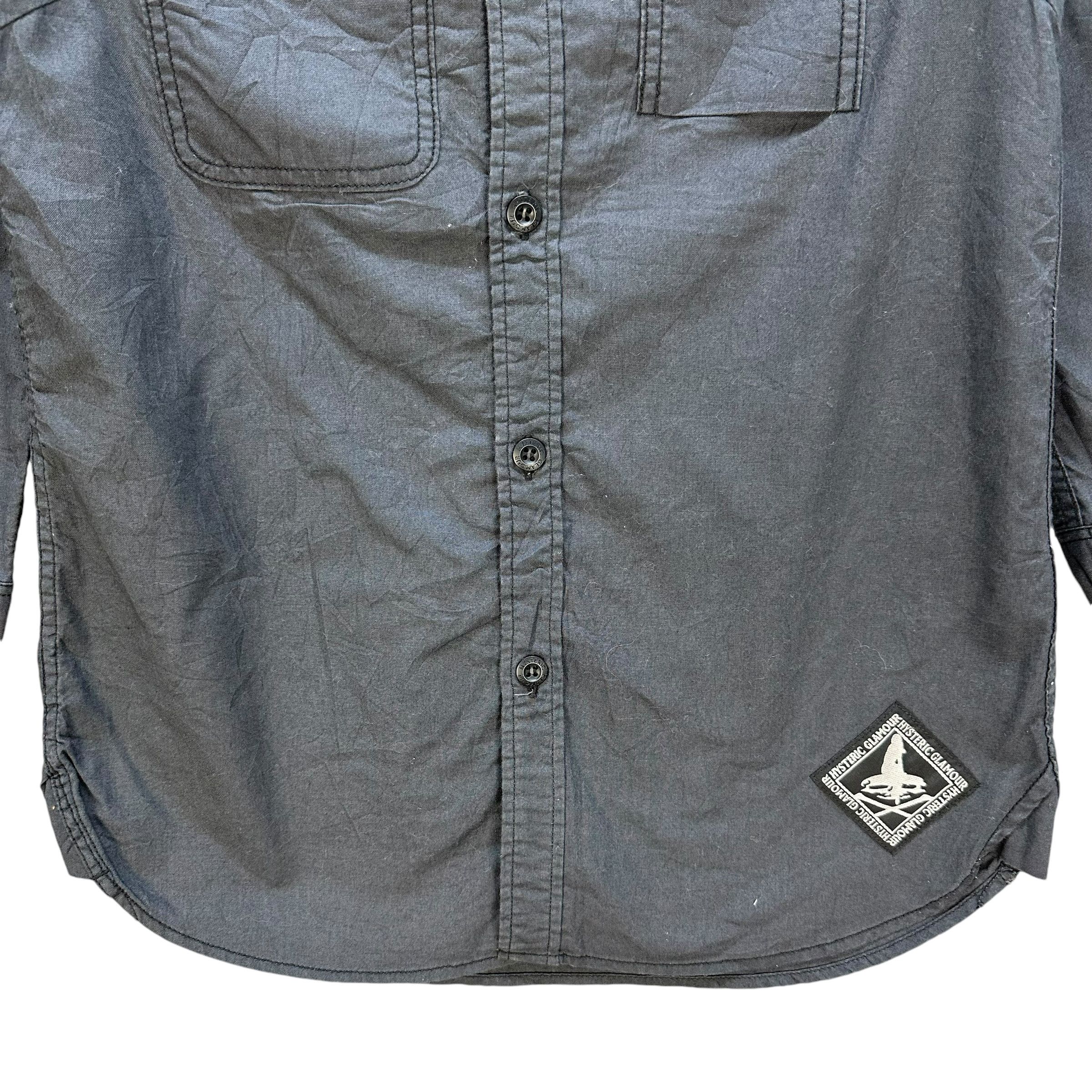 Hysteric Glamour HYSTERIC GLAMOUR 3 Quarter Sleeve Button Up Shirt #A55-1265 Size US XS / EU 42 / 0 - 4 Thumbnail