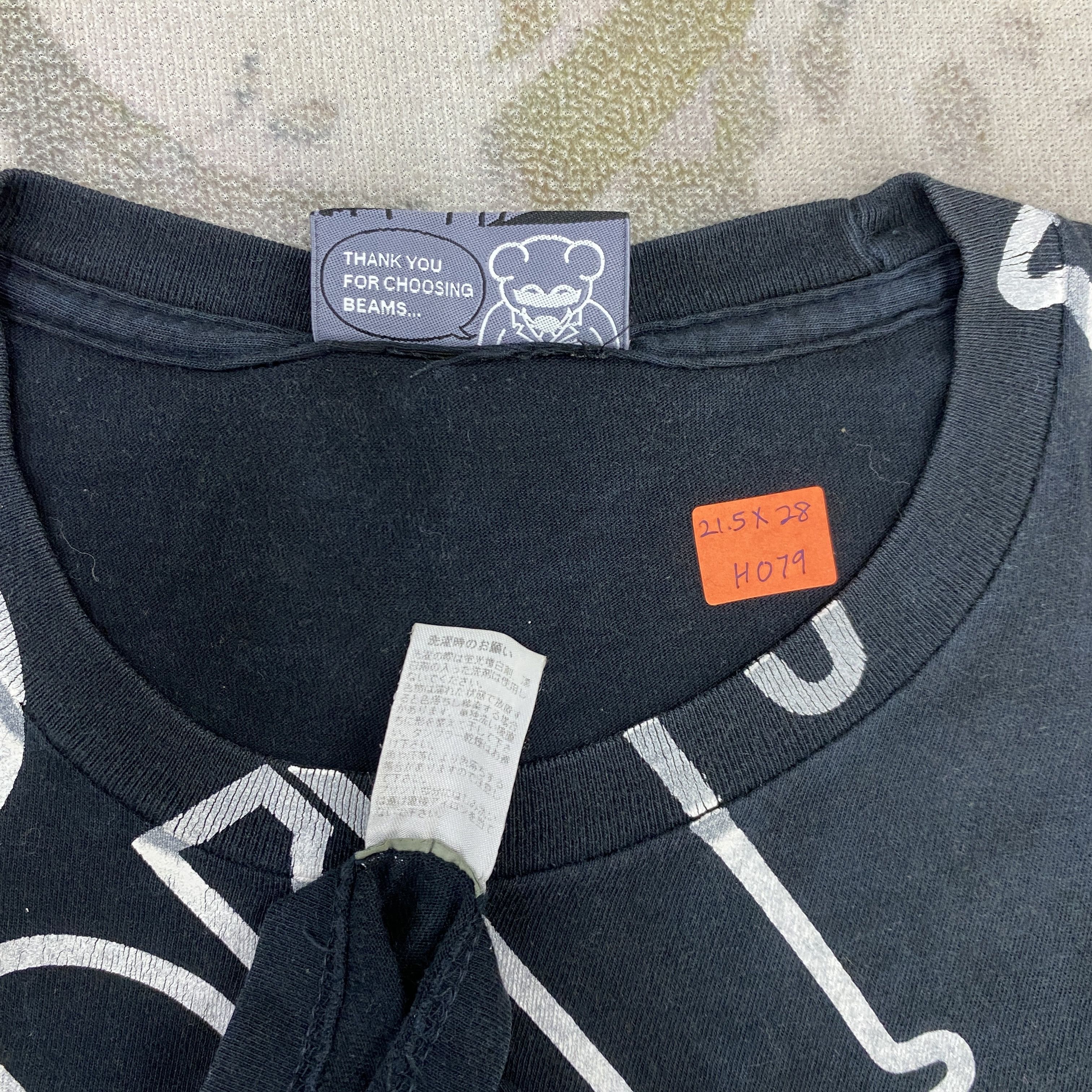 Beams Plus Vintage Beams Printed Cotton T-Shirt - H079 Size US M / EU 48-50 / 2 - 4 Thumbnail