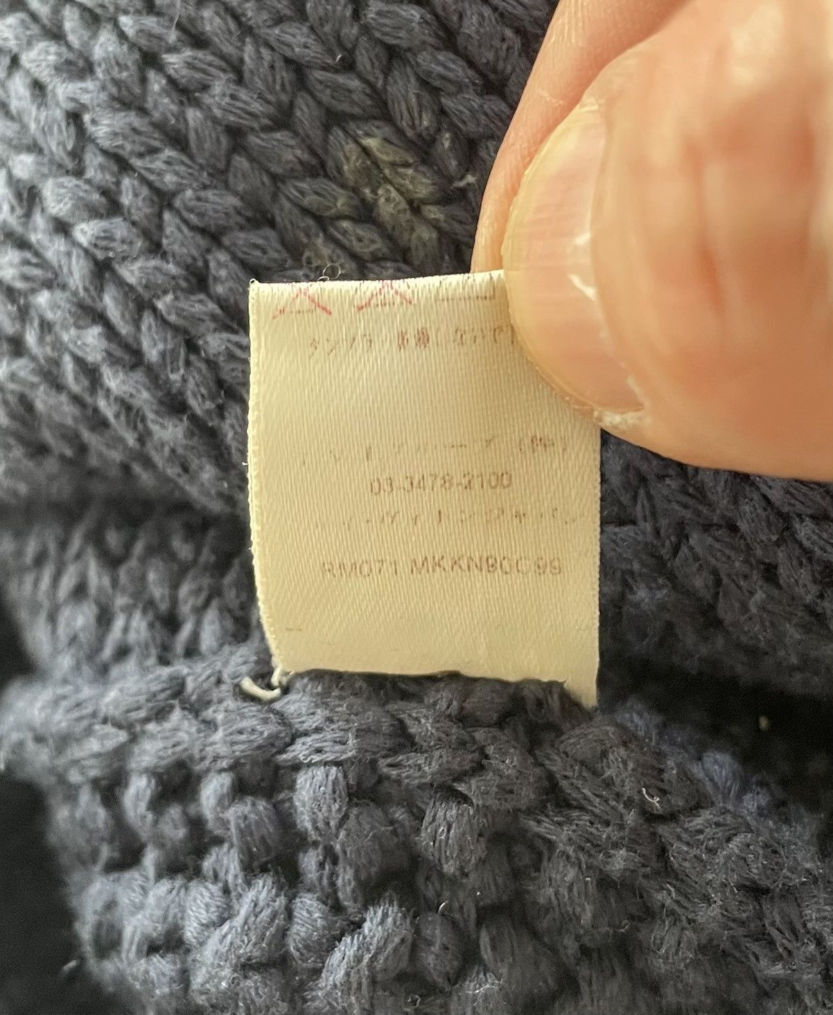 Louis Vuitton Incredible Navy Oversized Heavy Knit Shawl Cardigan Jacket Size US M / EU 48-50 / 2 - 13 Thumbnail