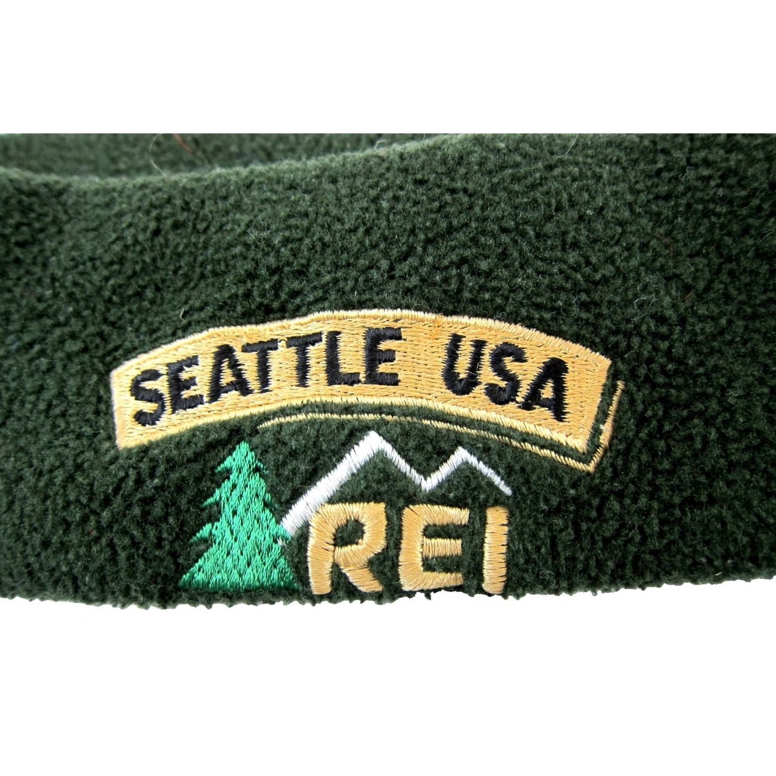 Vintage VINTAGE Merkley Head Gear Canada REI Seattle Washington USA Green Fleece Headband Unisex Adults One Size Headband 90s Vintage Green Fleece Canada USA Size ONE SIZE - 2 Thumbnail