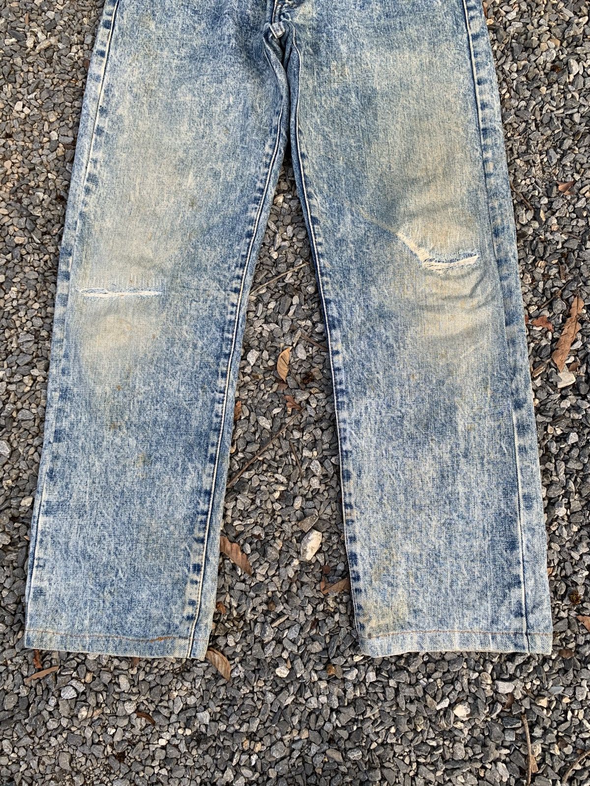 Kapital VINTAGE LEVI'S 502X BIG E SELVEDGE ASIDWASH DISTRESSED DENIM Size US 28 / EU 44 - 7 Thumbnail